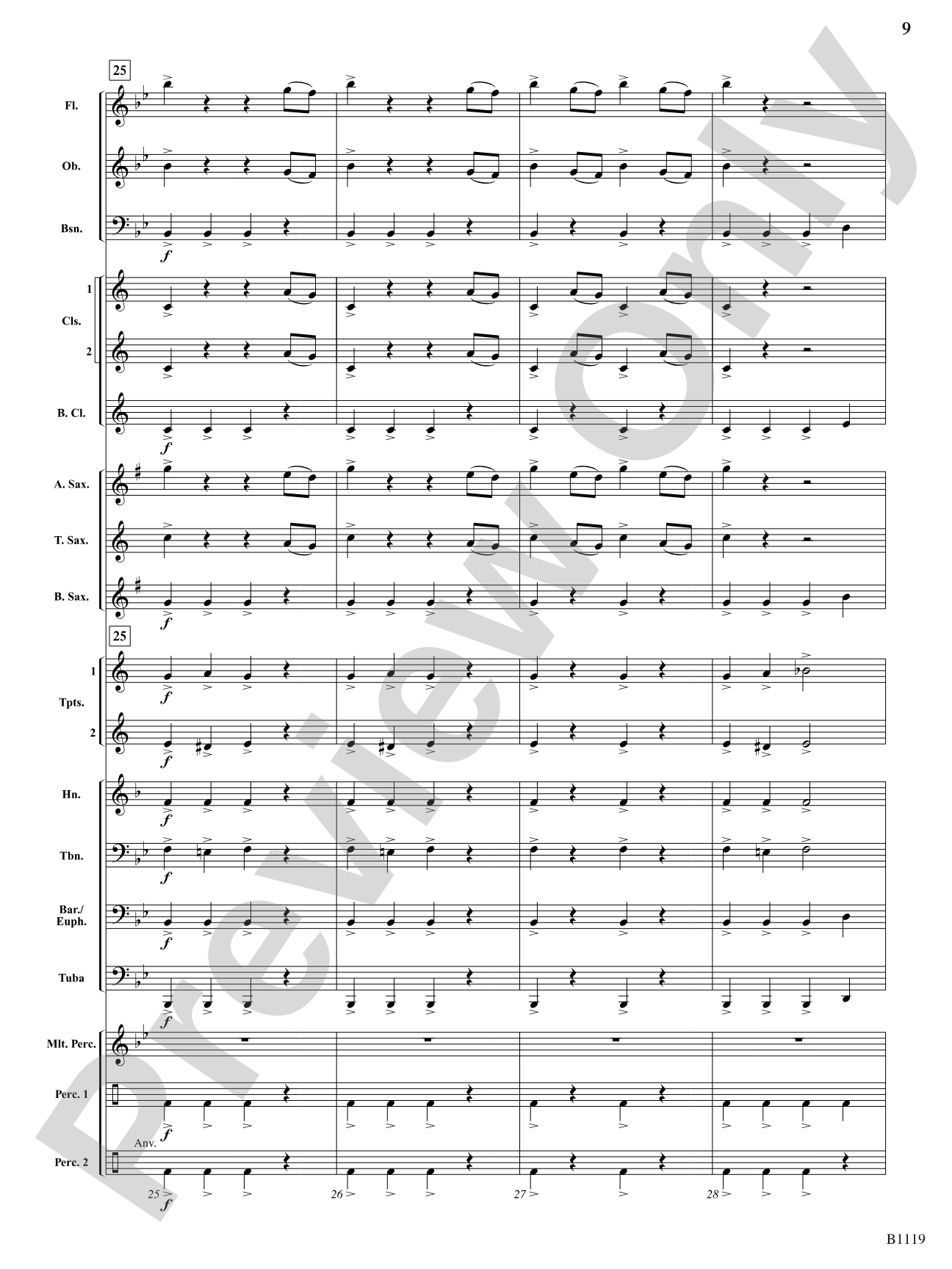 Take the Blues Train: Concert Band Conductor Score & Parts
