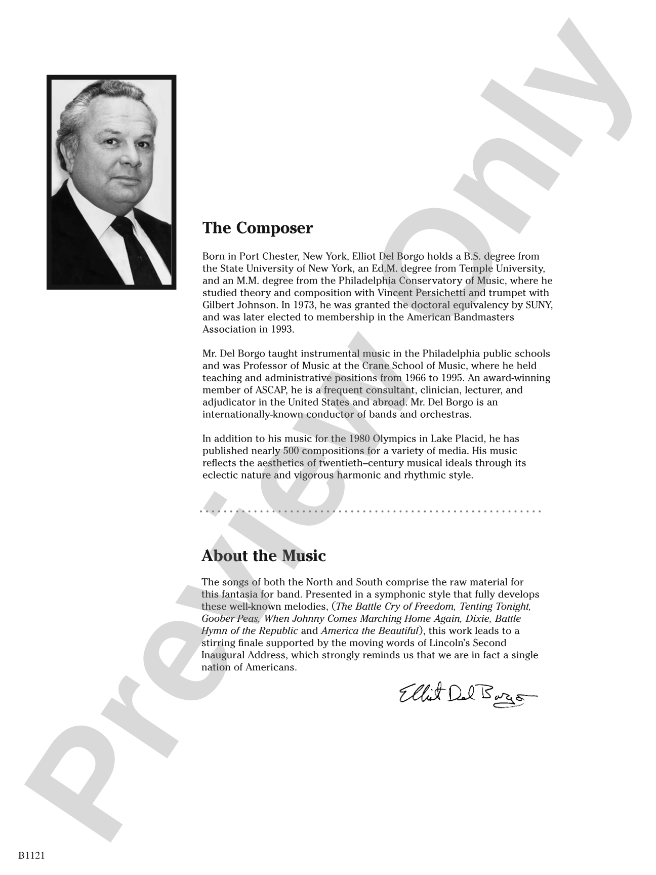 Lest We Forget (A Fantasia on Civil War Songs of the North and South): Concert Band Conductor Score & Parts