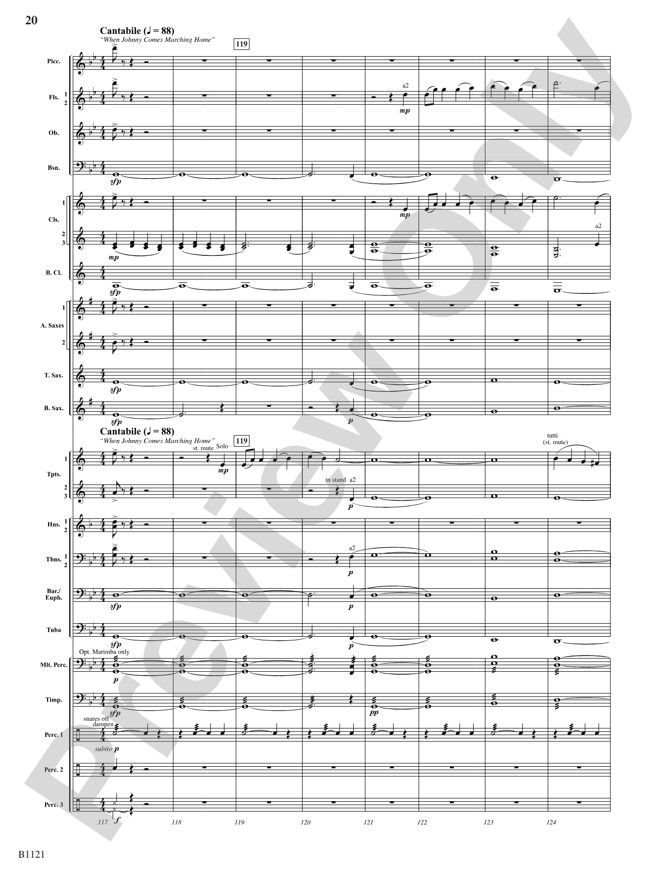 Lest We Forget (A Fantasia on Civil War Songs of the North and South): Concert Band Conductor Score & Parts