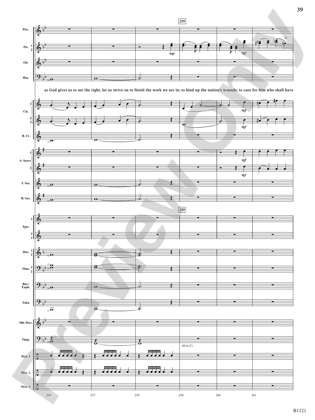 Lest We Forget (A Fantasia on Civil War Songs of the North and South): Concert Band Conductor Score & Parts