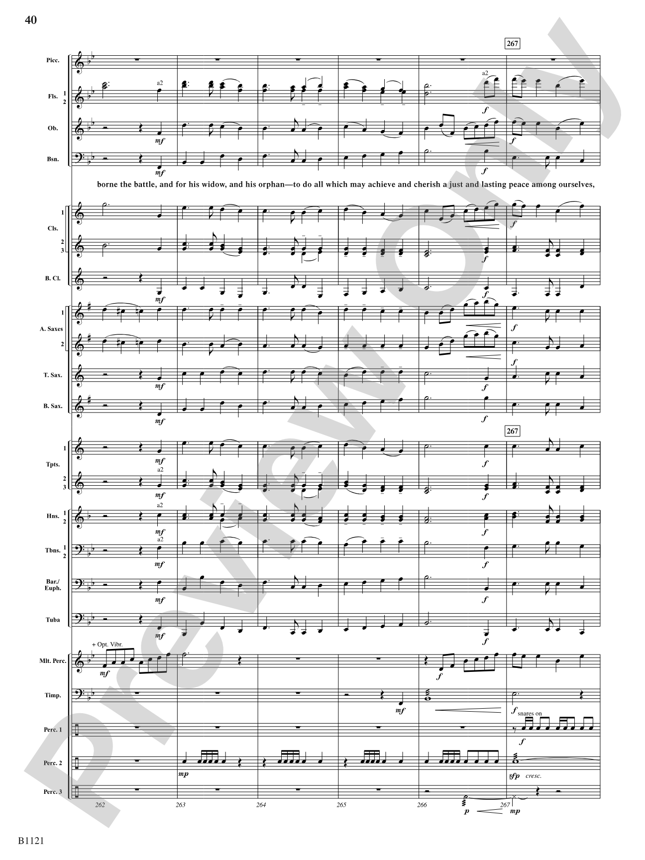 Lest We Forget (A Fantasia on Civil War Songs of the North and South): Concert Band Conductor Score & Parts