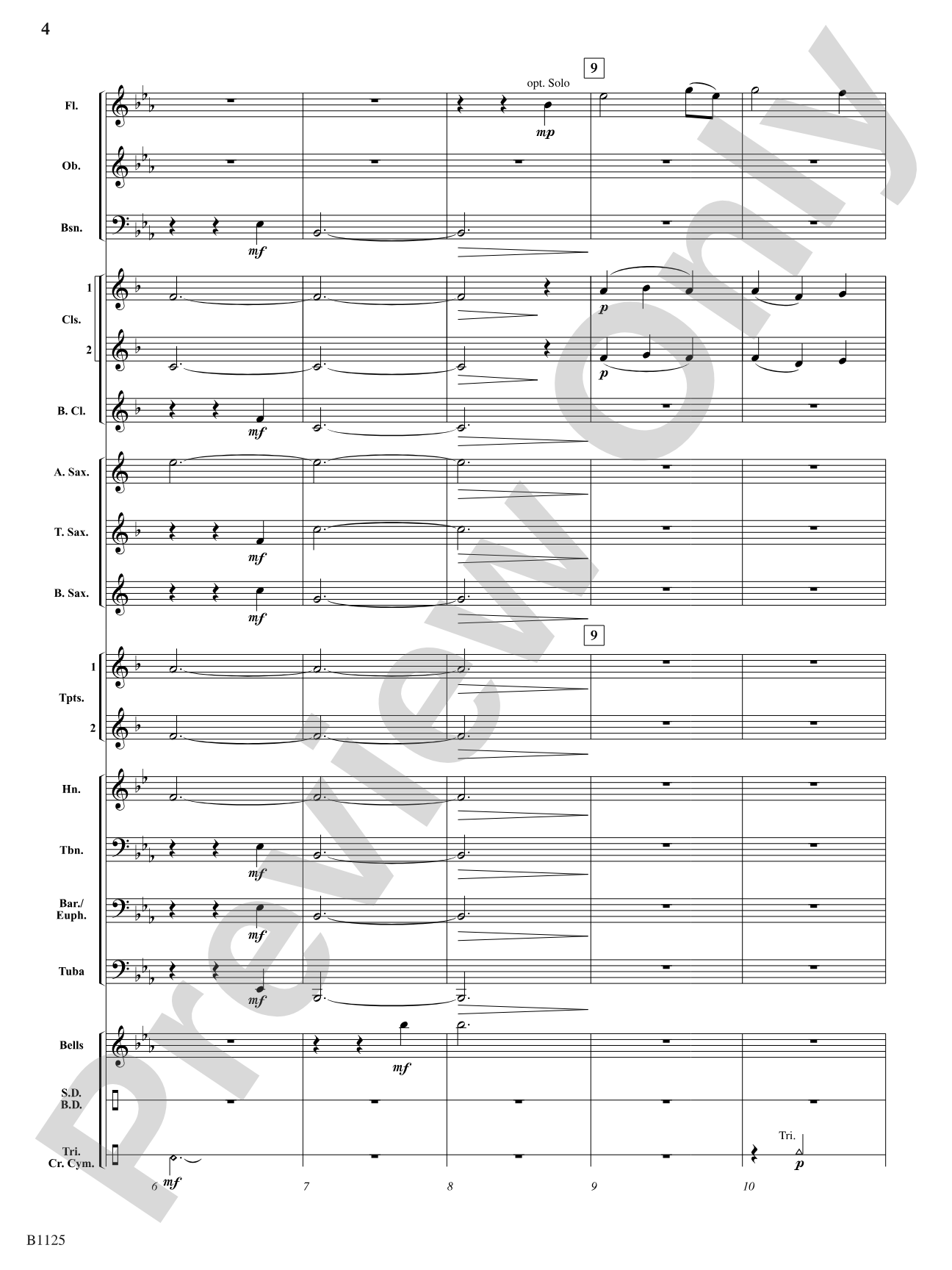 Amazing Grace: Concert Band Conductor Score & Parts