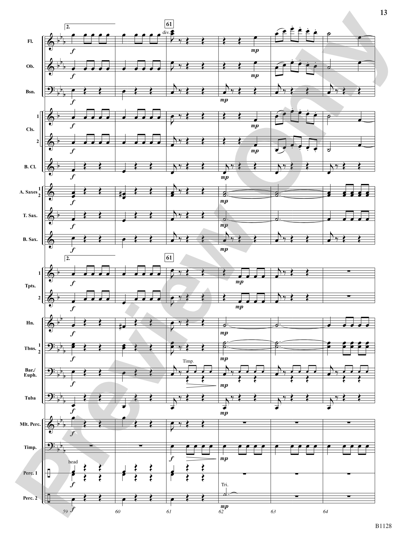 Ash Grove Variations: Concert Band Conductor Score & Parts