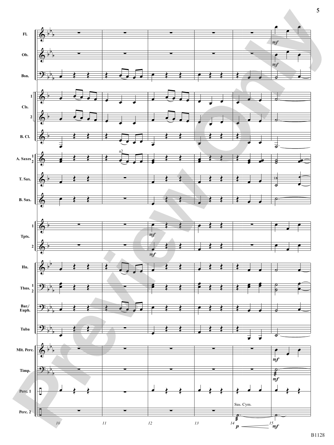 Ash Grove Variations: Concert Band Conductor Score & Parts