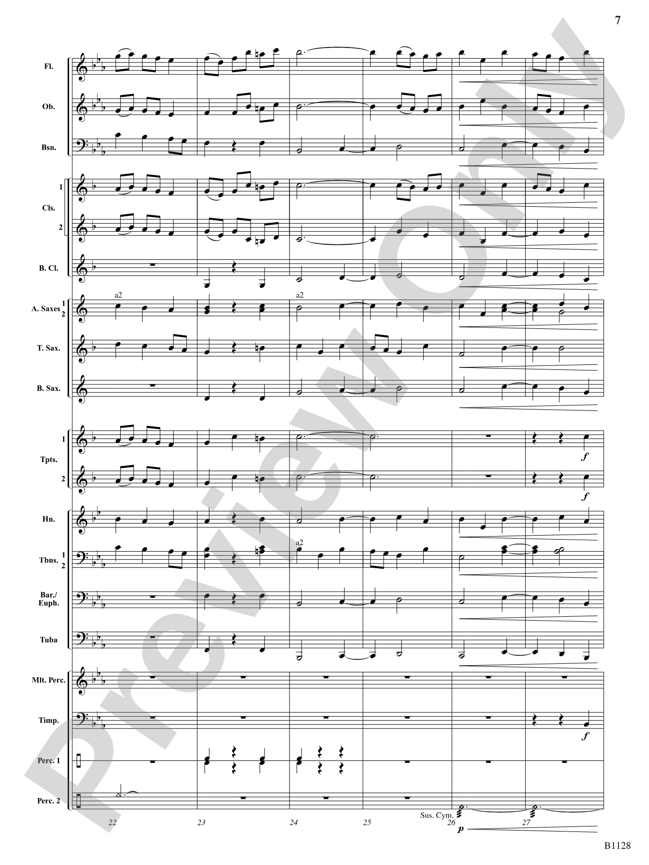 Ash Grove Variations: Concert Band Conductor Score & Parts