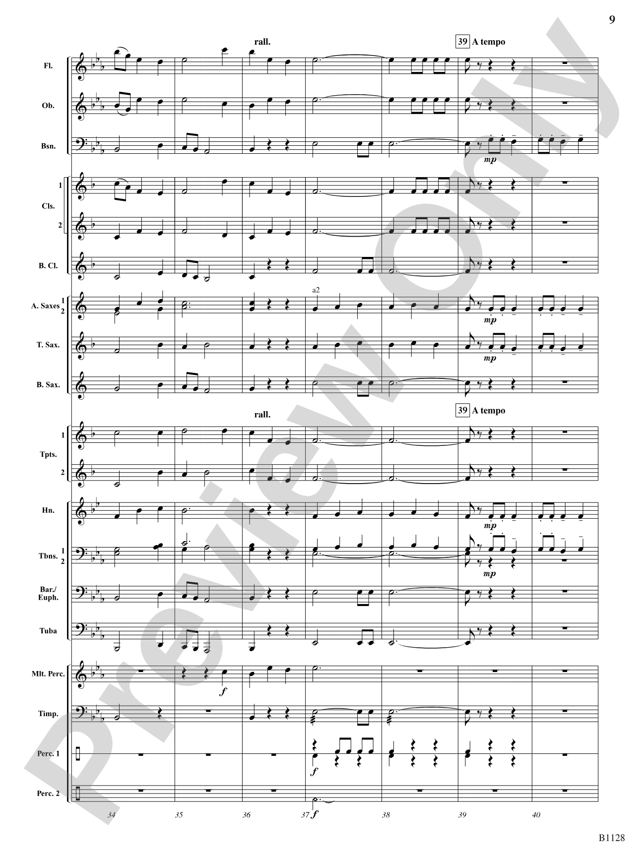Ash Grove Variations: Concert Band Conductor Score & Parts
