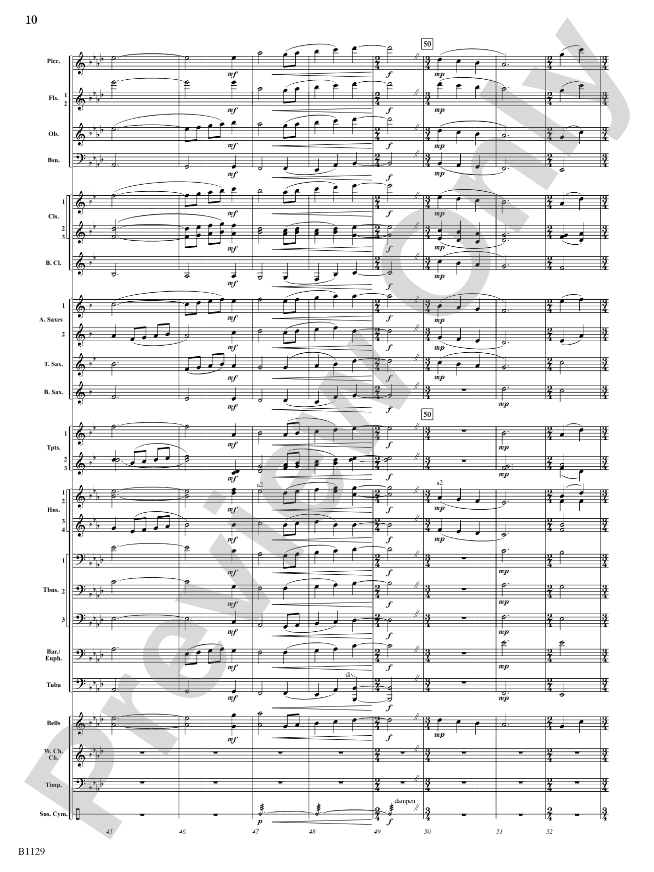 In Heaven's Air: Concert Band Conductor Score & Parts