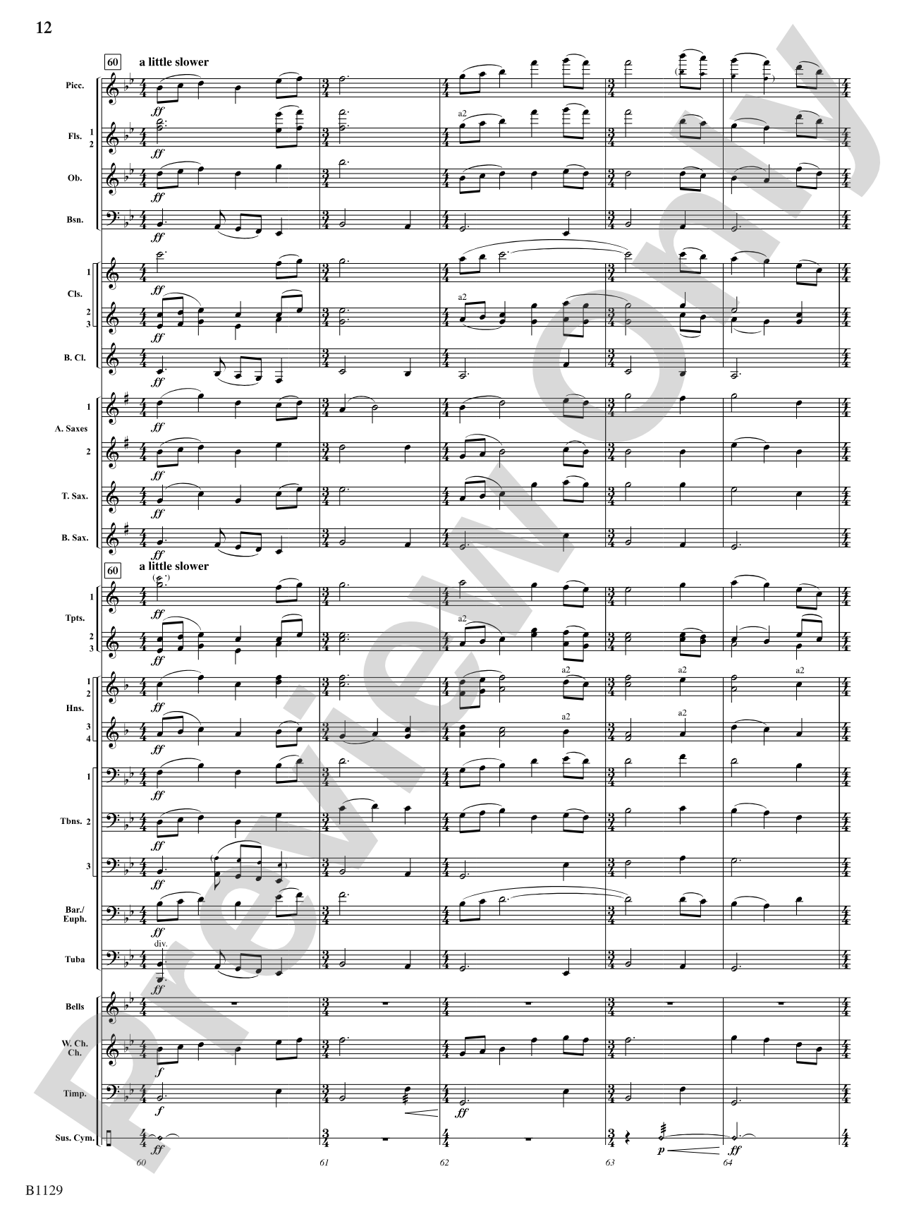 In Heaven's Air: Concert Band Conductor Score & Parts