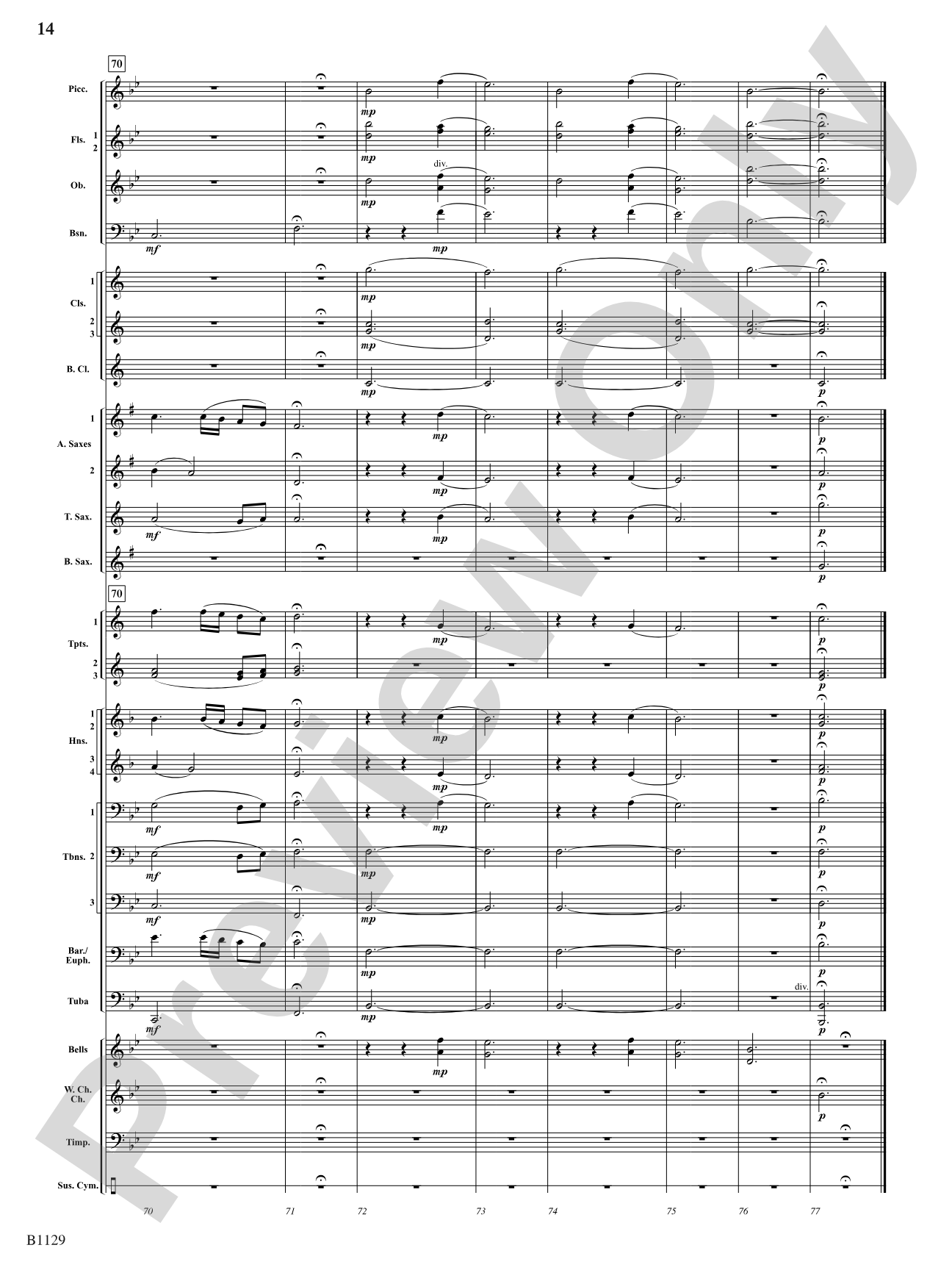 In Heaven's Air: Concert Band Conductor Score & Parts