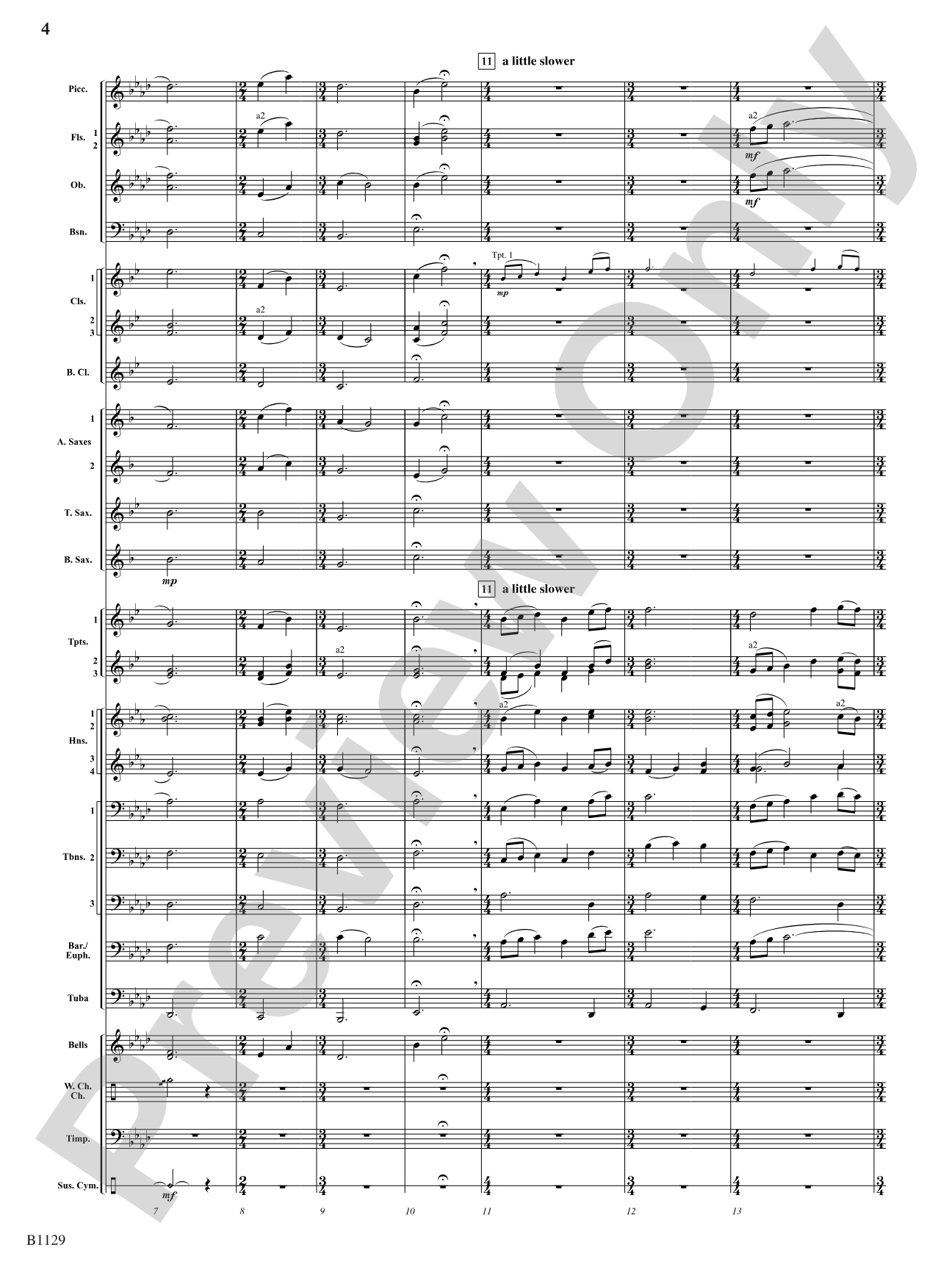 In Heaven's Air: Concert Band Conductor Score & Parts