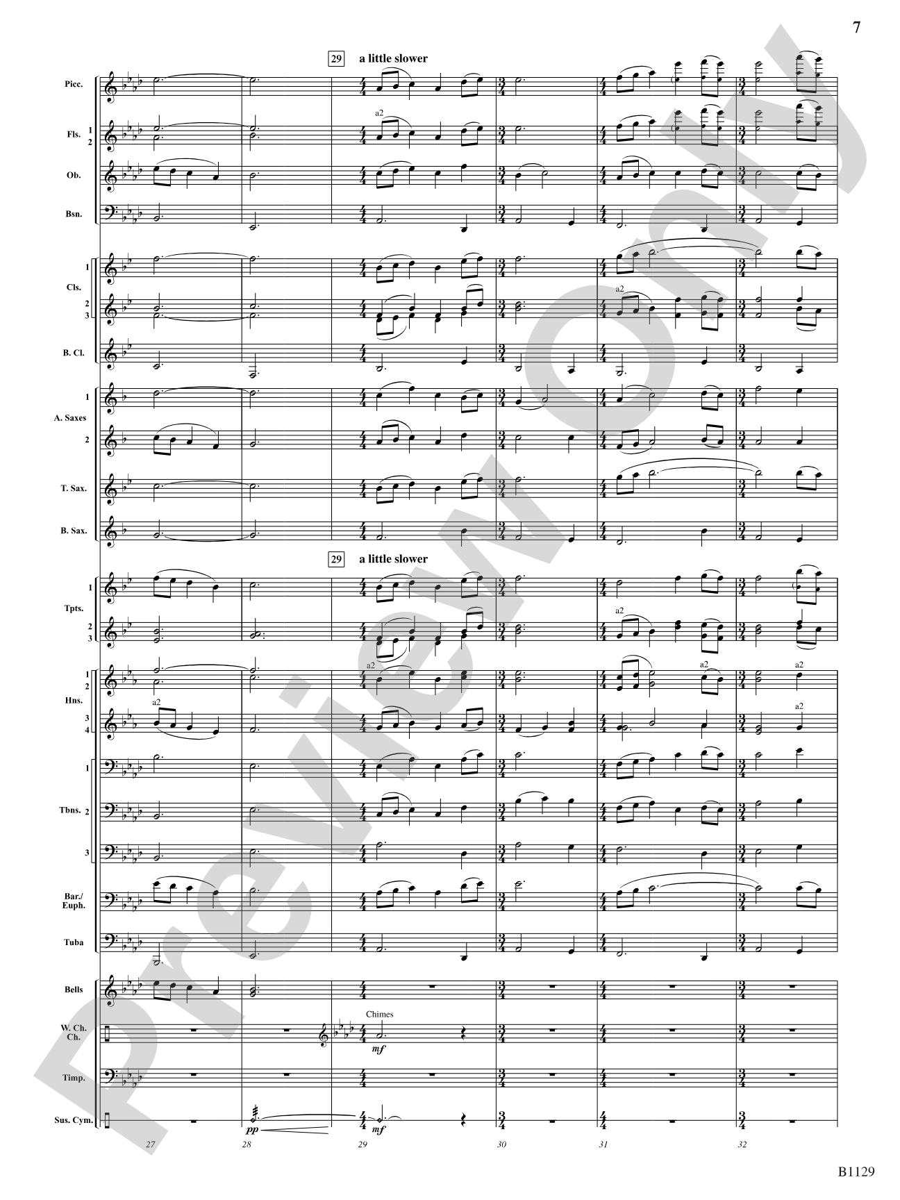 In Heaven's Air: Concert Band Conductor Score & Parts