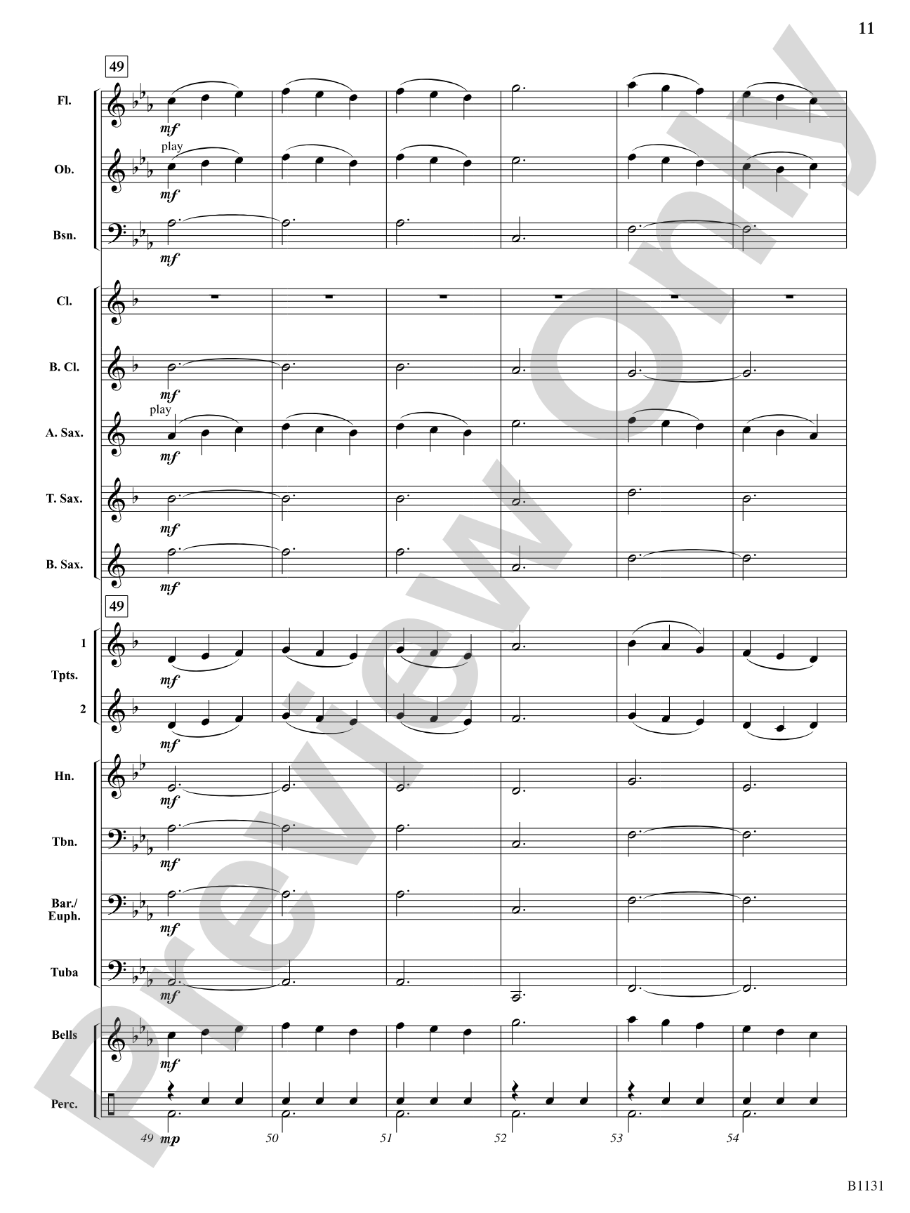 Lullaby for Clarinets: Concert Band Conductor Score & Parts