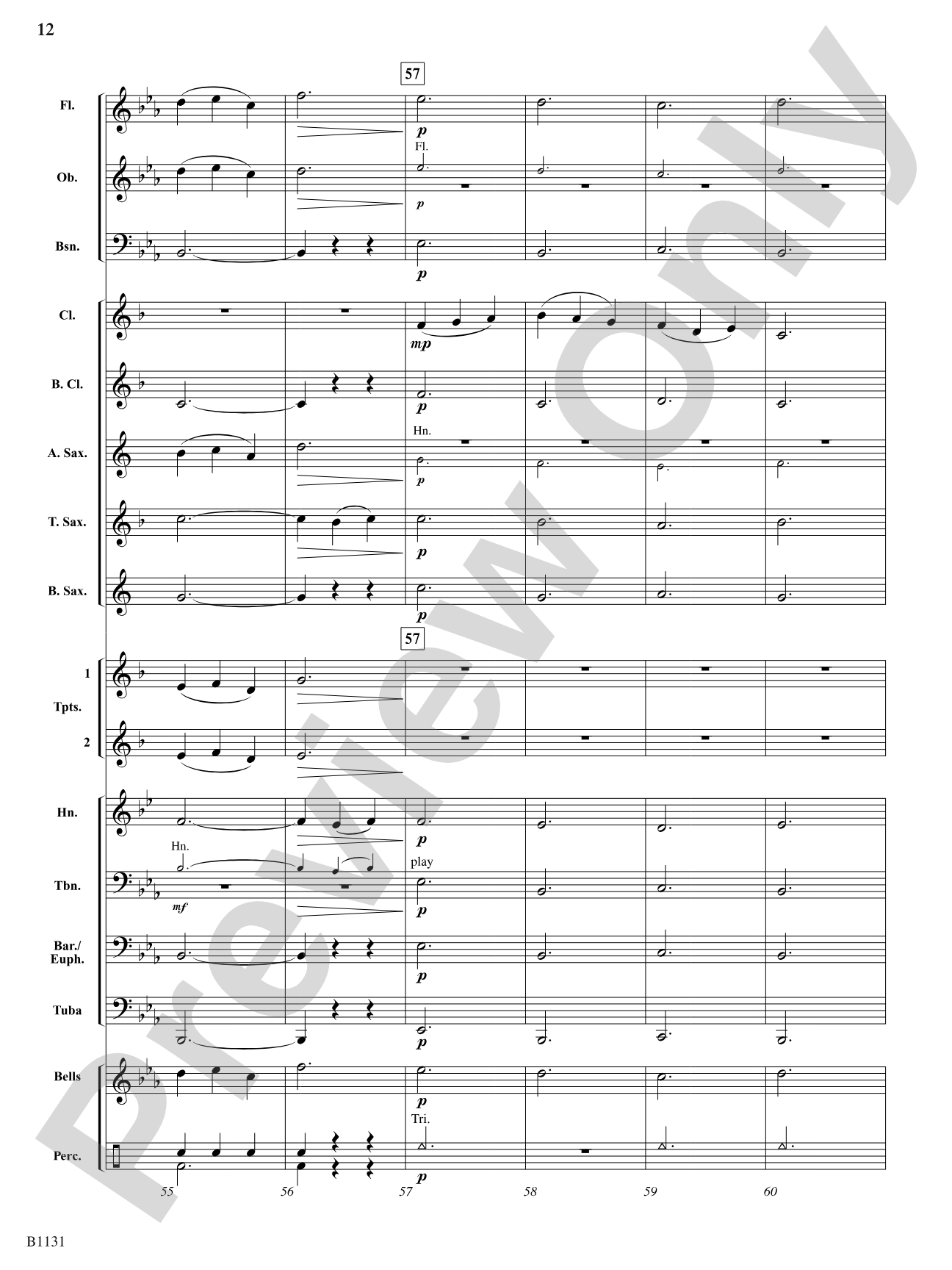 Lullaby for Clarinets: Concert Band Conductor Score & Parts