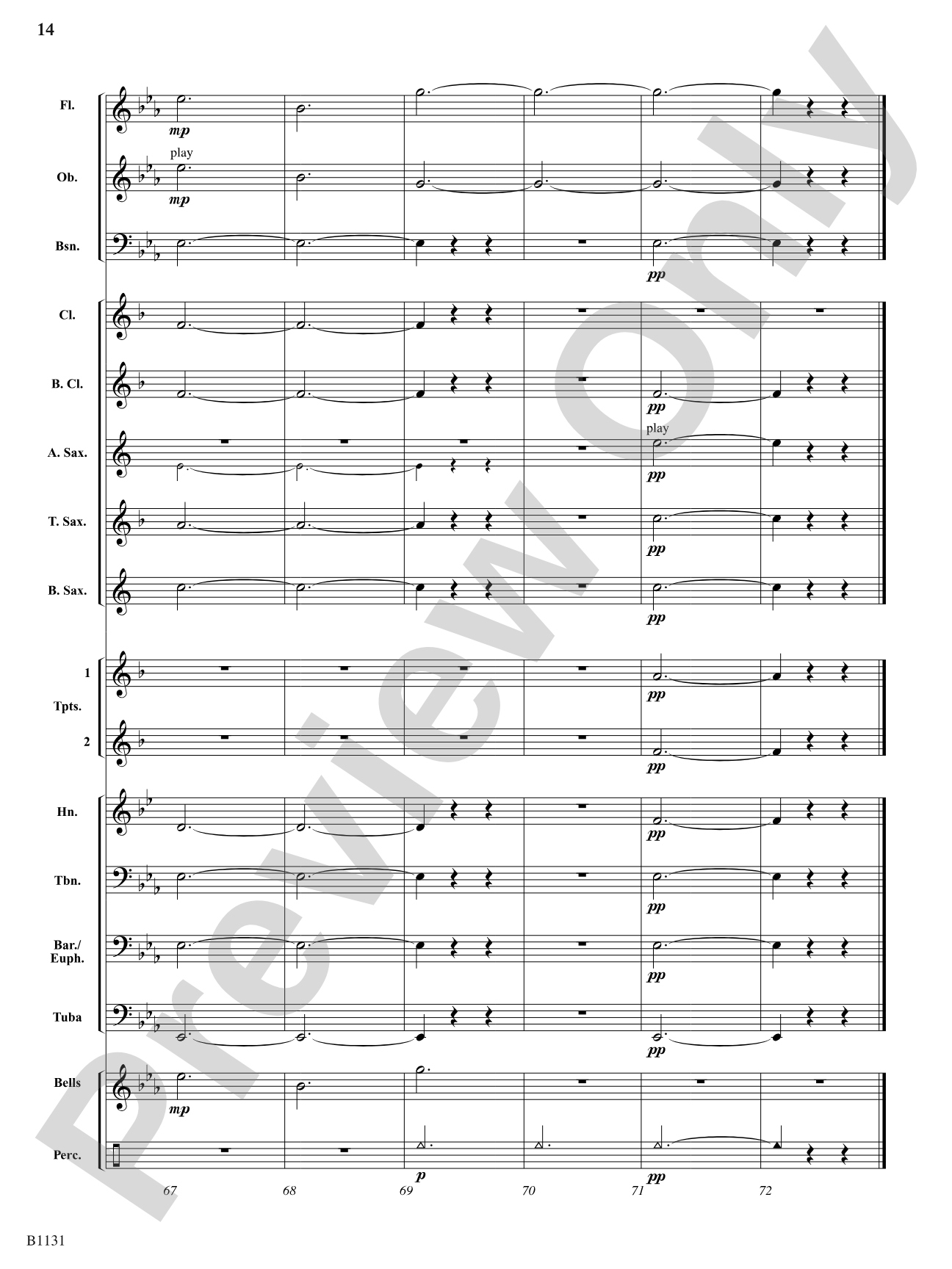 Lullaby for Clarinets: Concert Band Conductor Score & Parts