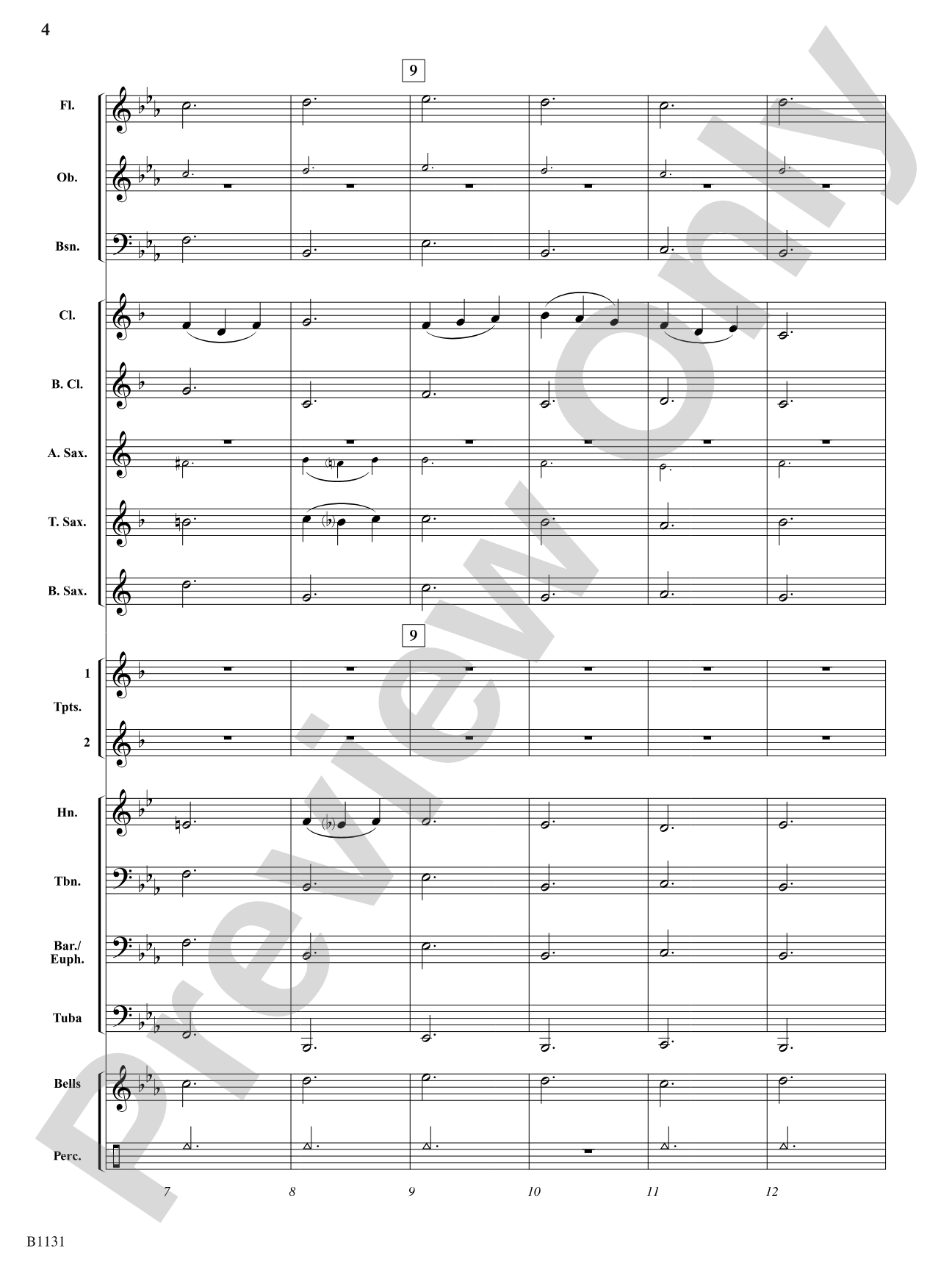 Lullaby for Clarinets: Concert Band Conductor Score & Parts
