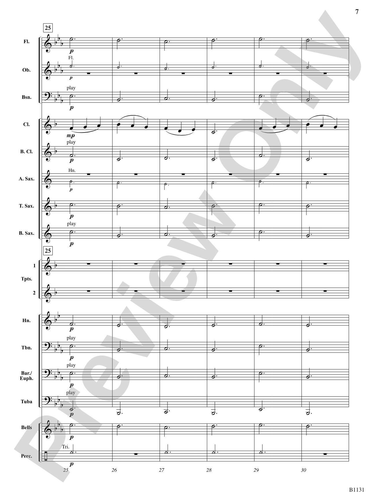 Lullaby for Clarinets: Concert Band Conductor Score & Parts
