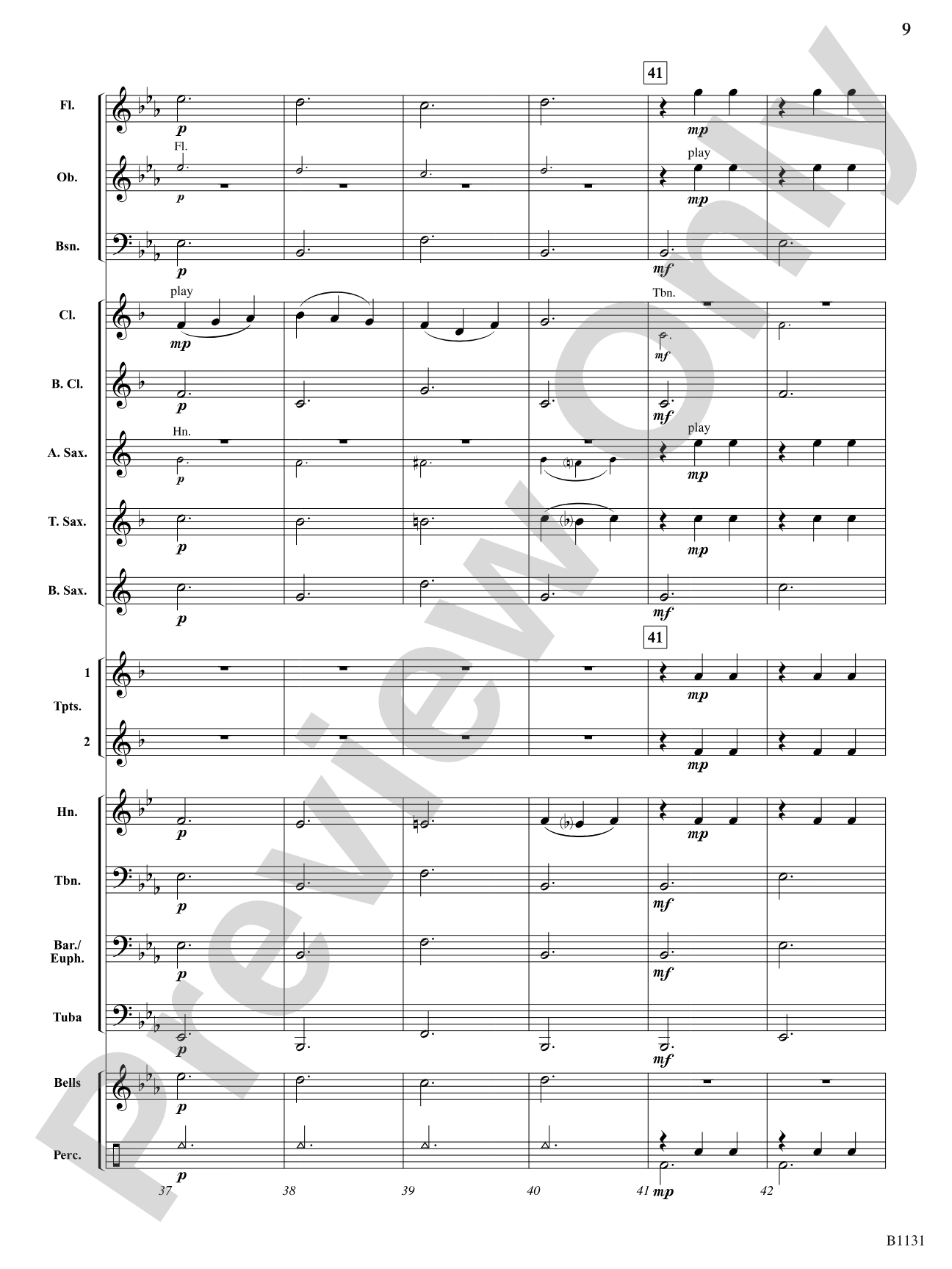 Lullaby for Clarinets: Concert Band Conductor Score & Parts