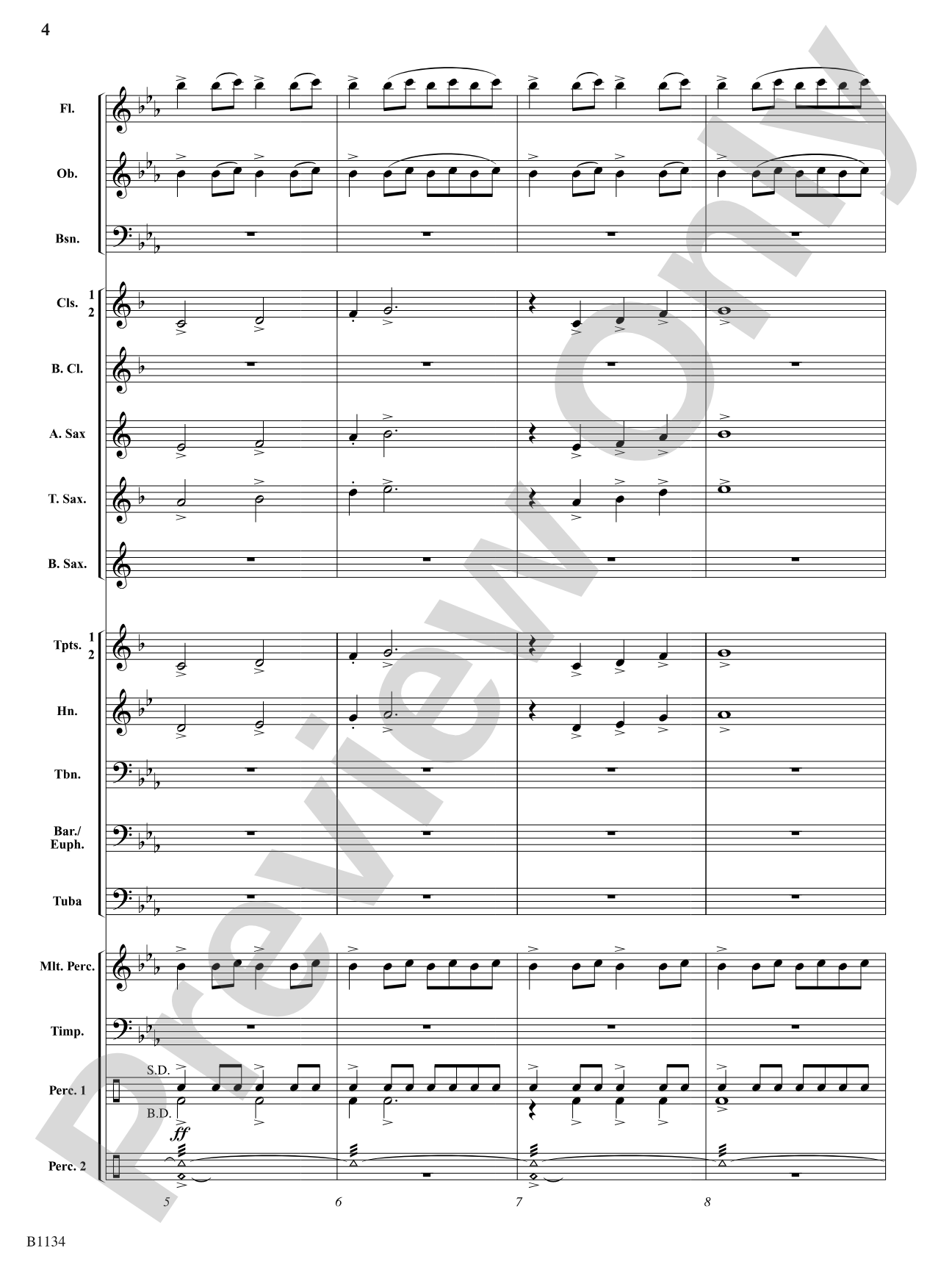 Dedicatum: Concert Band Conductor Score & Parts