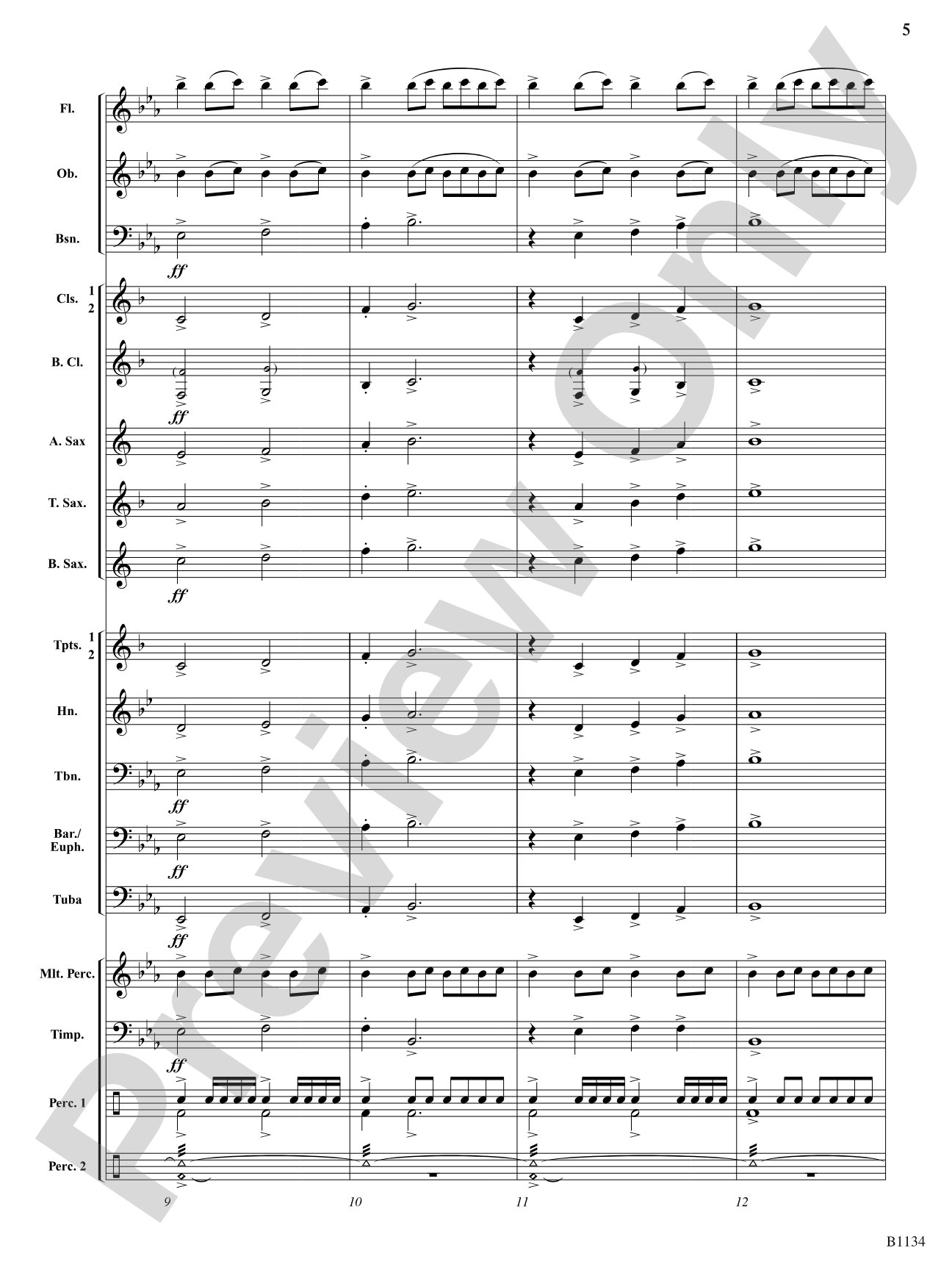 Dedicatum: Concert Band Conductor Score & Parts