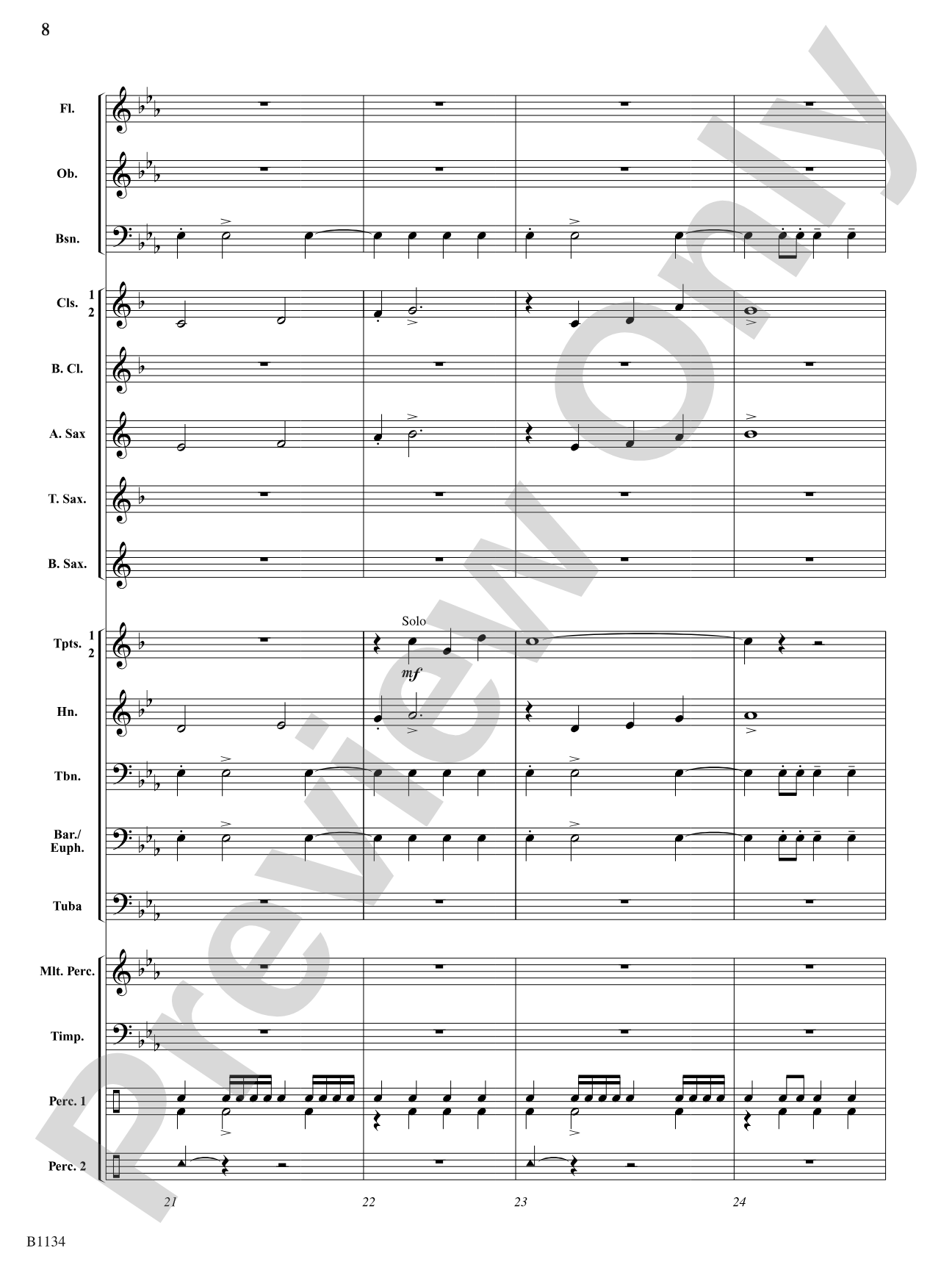 Dedicatum: Concert Band Conductor Score & Parts