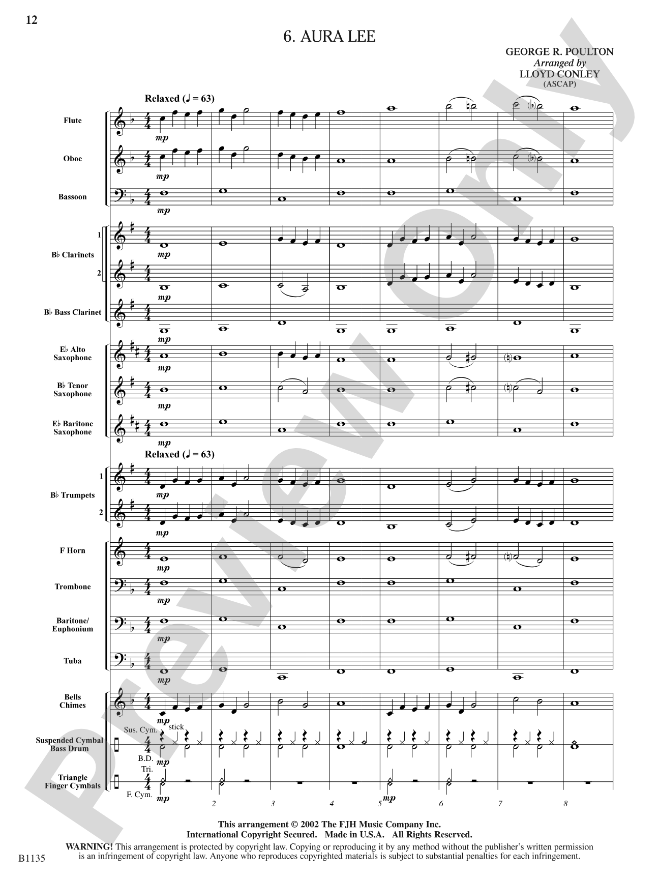 Six Tone Builders, Set 1: Concert Band Conductor Score & Parts