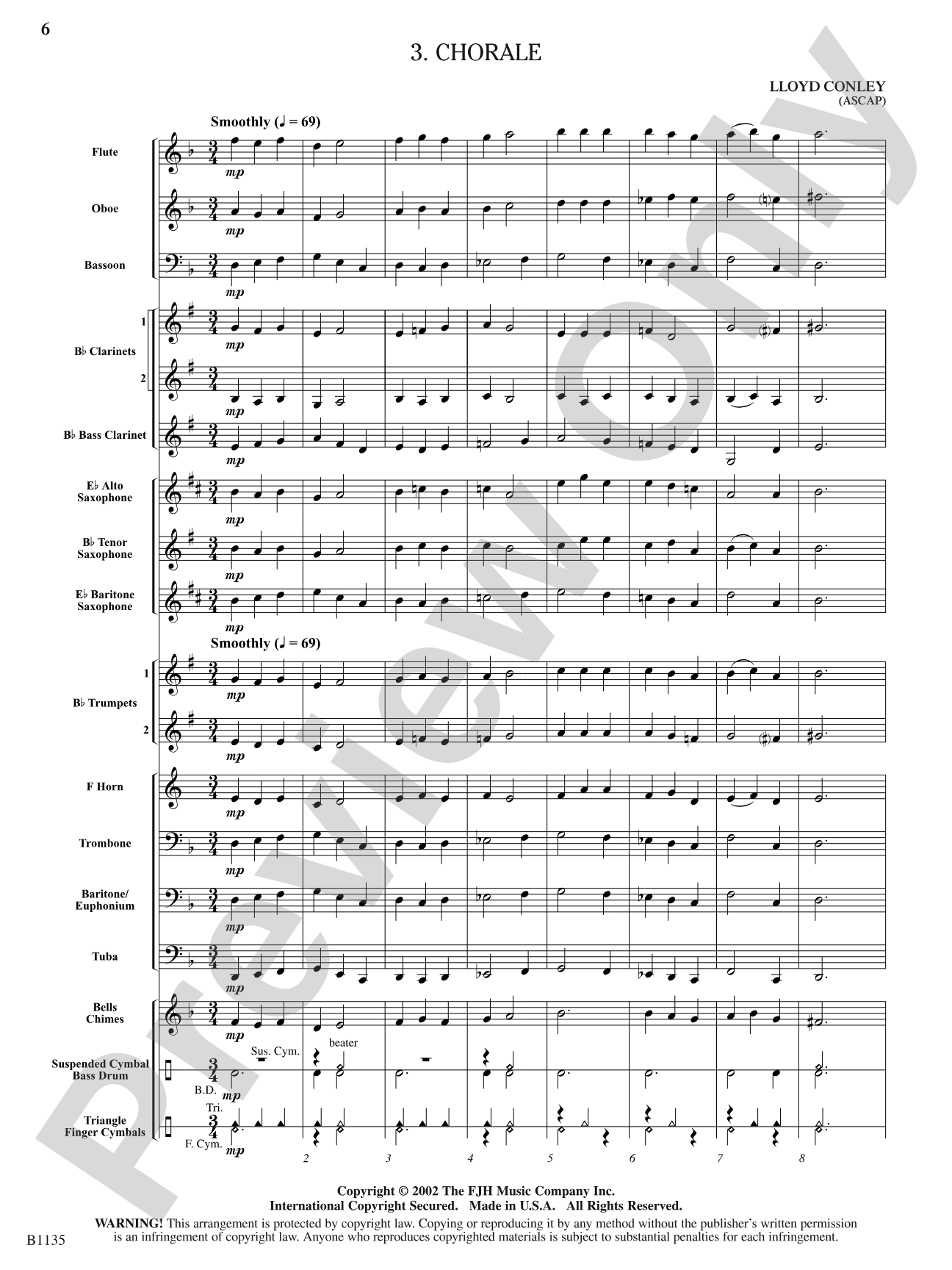 Six Tone Builders, Set 1: Concert Band Conductor Score & Parts