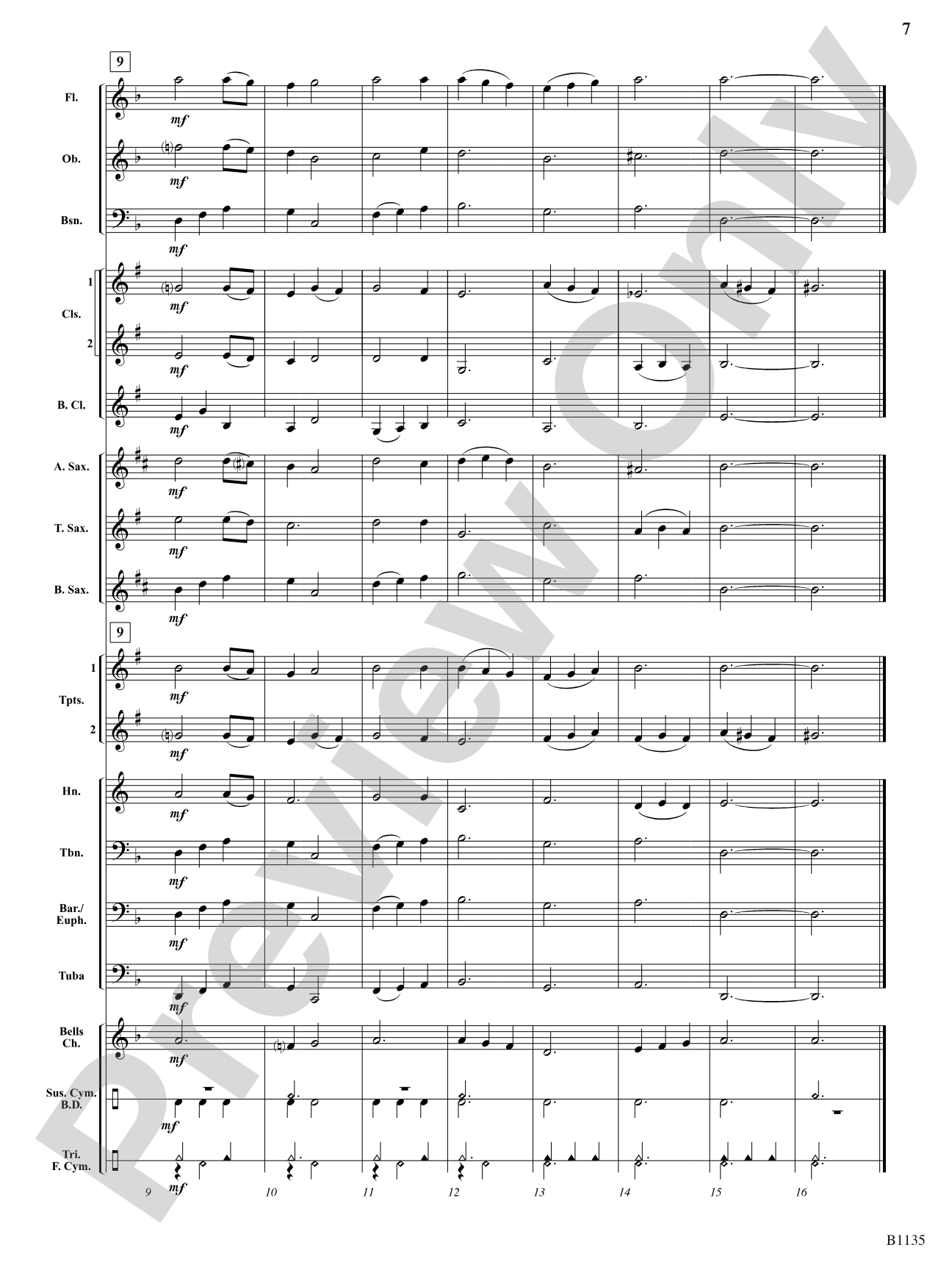Six Tone Builders, Set 1: Concert Band Conductor Score & Parts