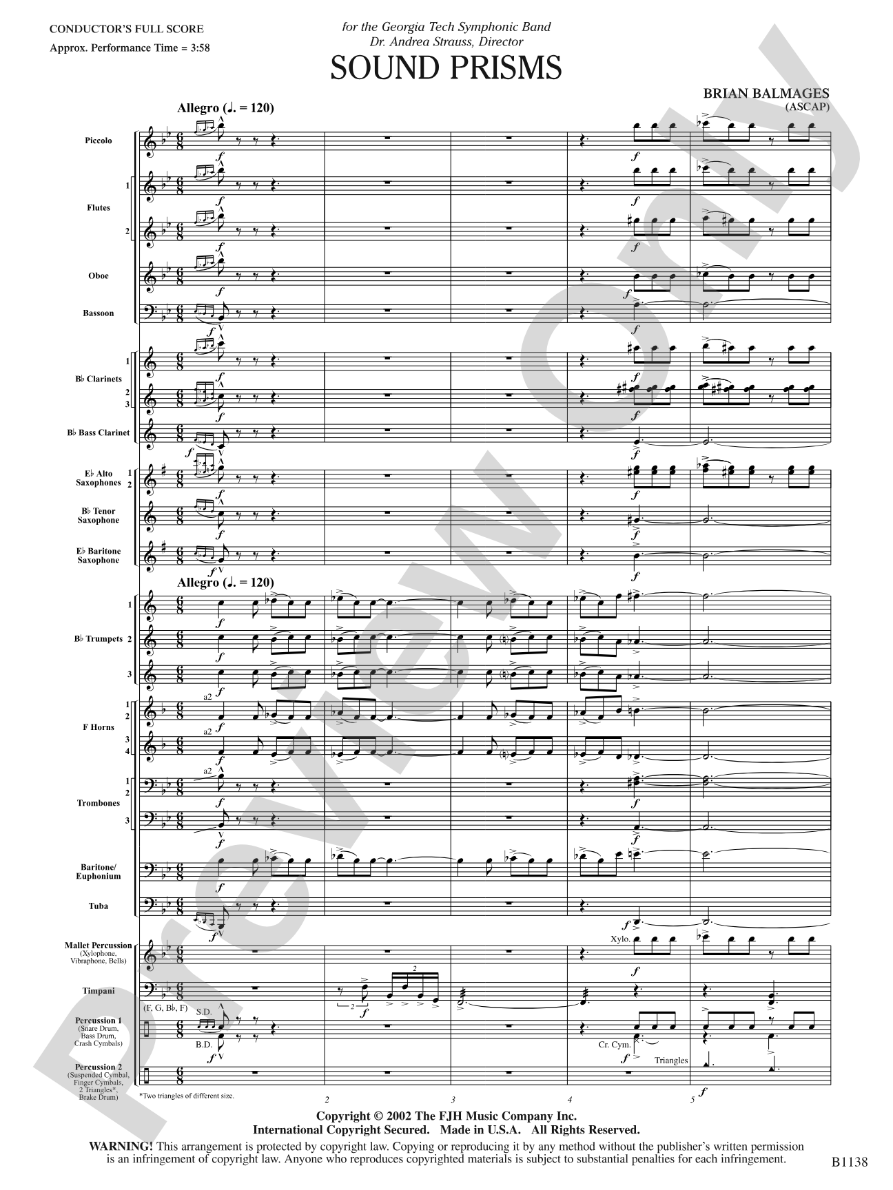 Sound Prisms: Concert Band Conductor Score & Parts