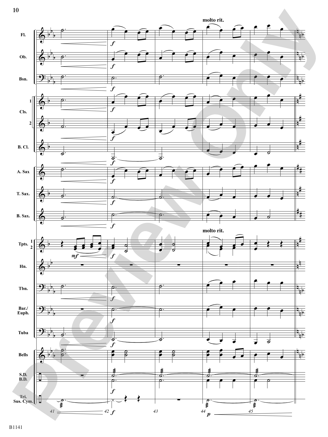 Quietly Come and Whisper: Concert Band Conductor Score & Parts