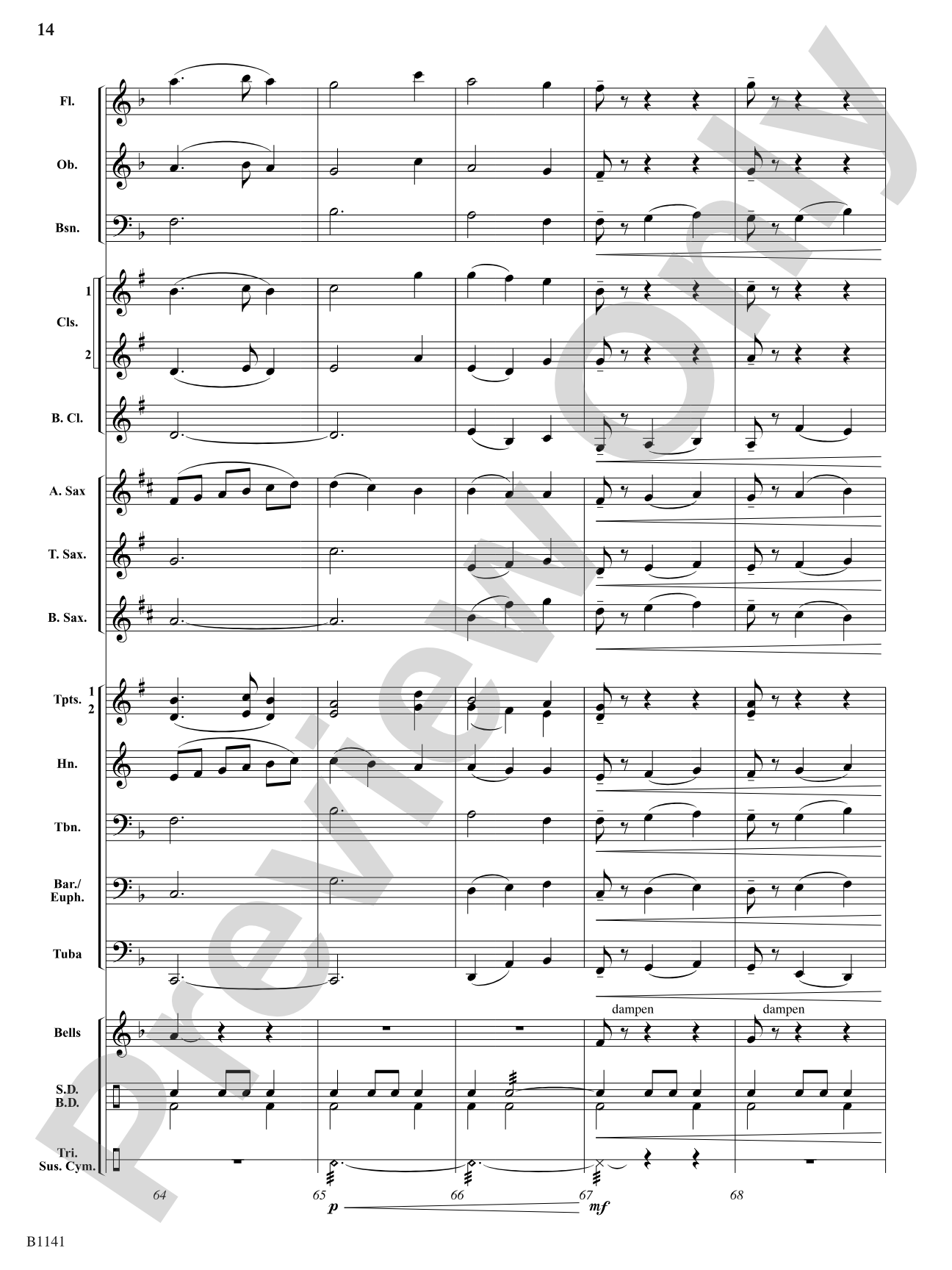 Quietly Come and Whisper: Concert Band Conductor Score & Parts