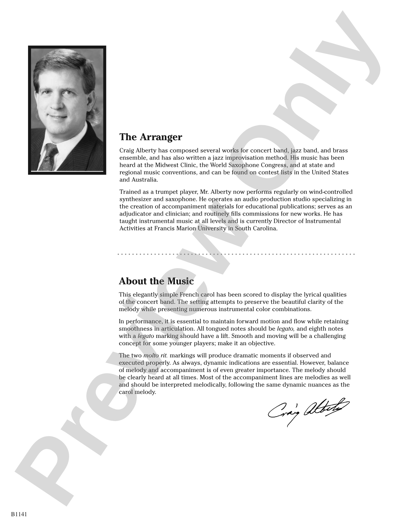 Quietly Come and Whisper: Concert Band Conductor Score & Parts