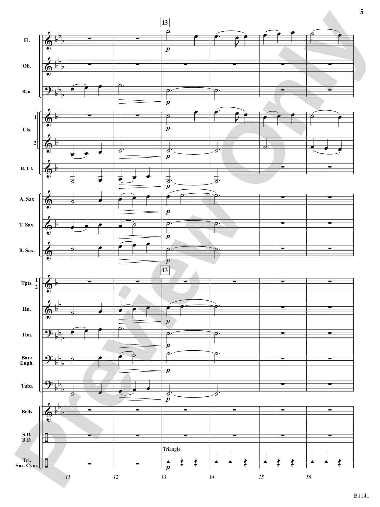 Quietly Come and Whisper: Concert Band Conductor Score & Parts