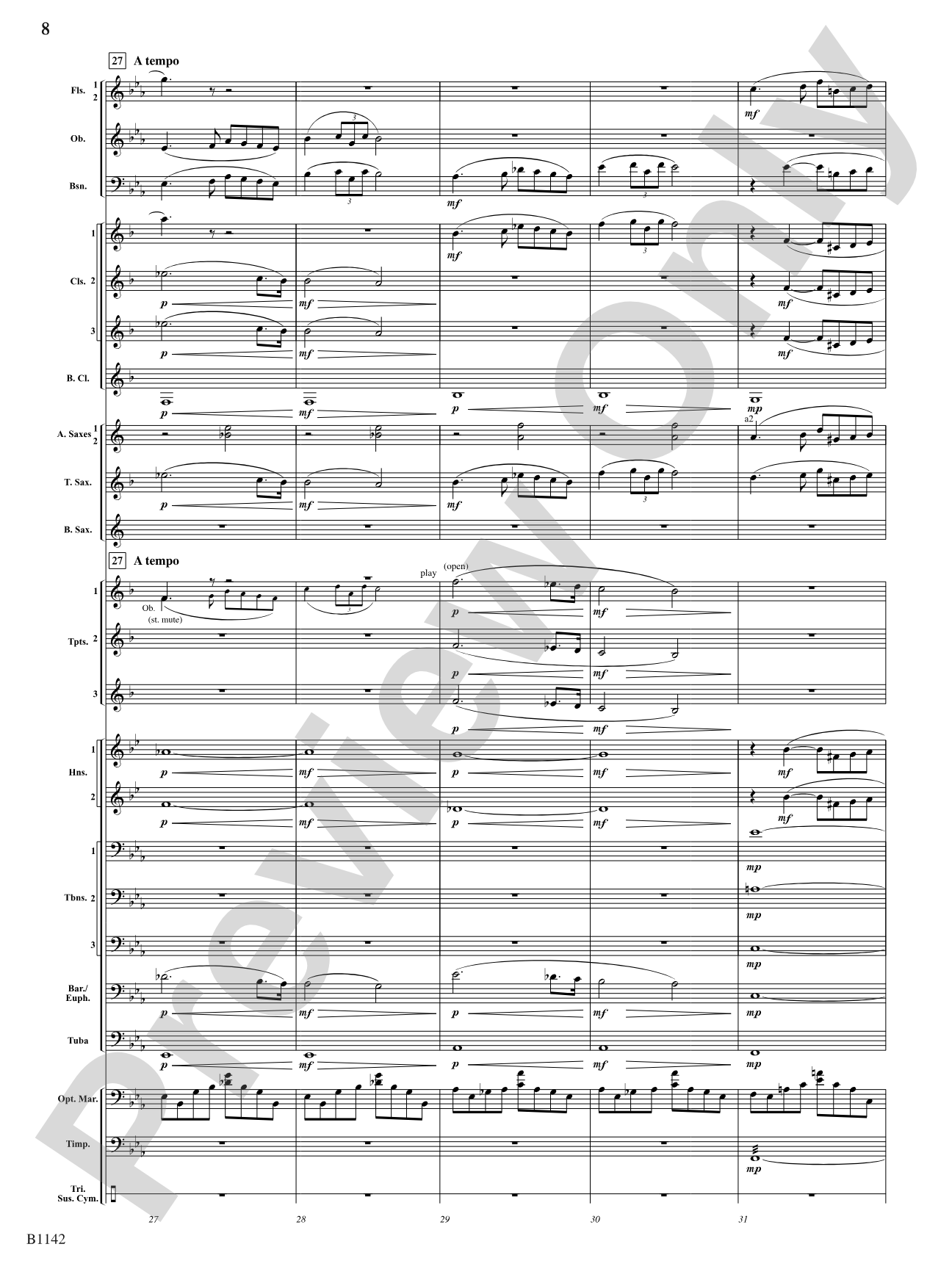 Intermezzo (from Georges Bizet's opera Carmen): Concert Band Conductor Score & Parts