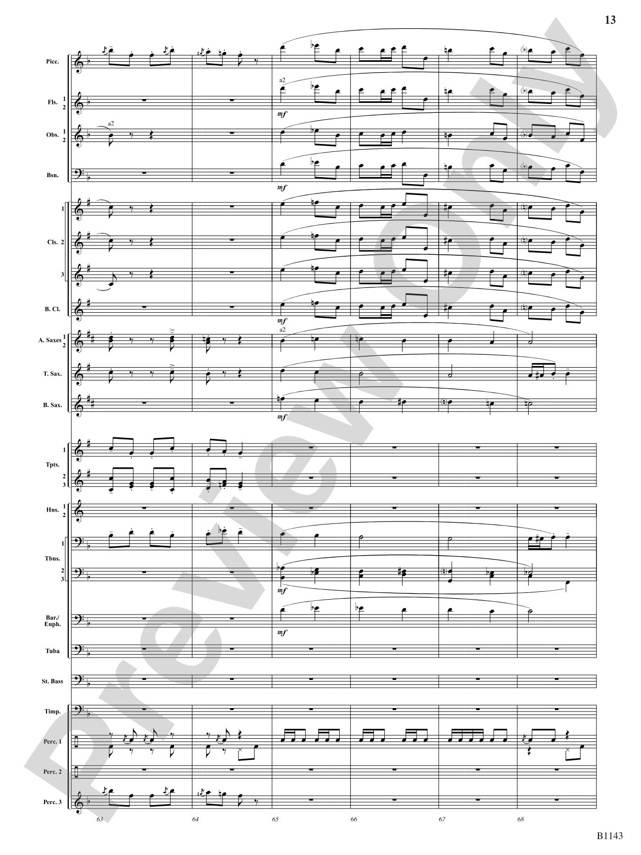 A Touch of Carmen: Concert Band Conductor Score & Parts