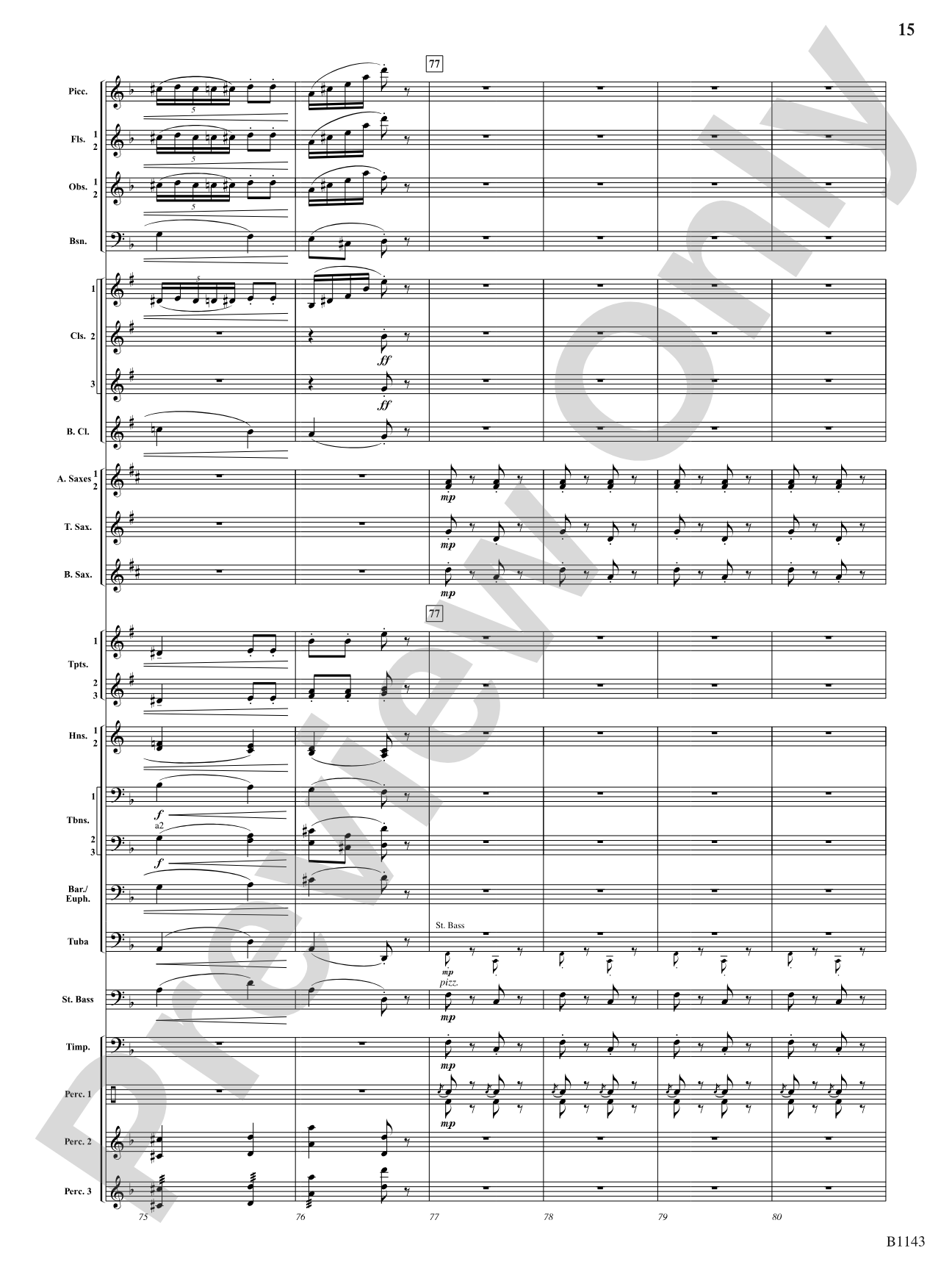 A Touch of Carmen: Concert Band Conductor Score & Parts