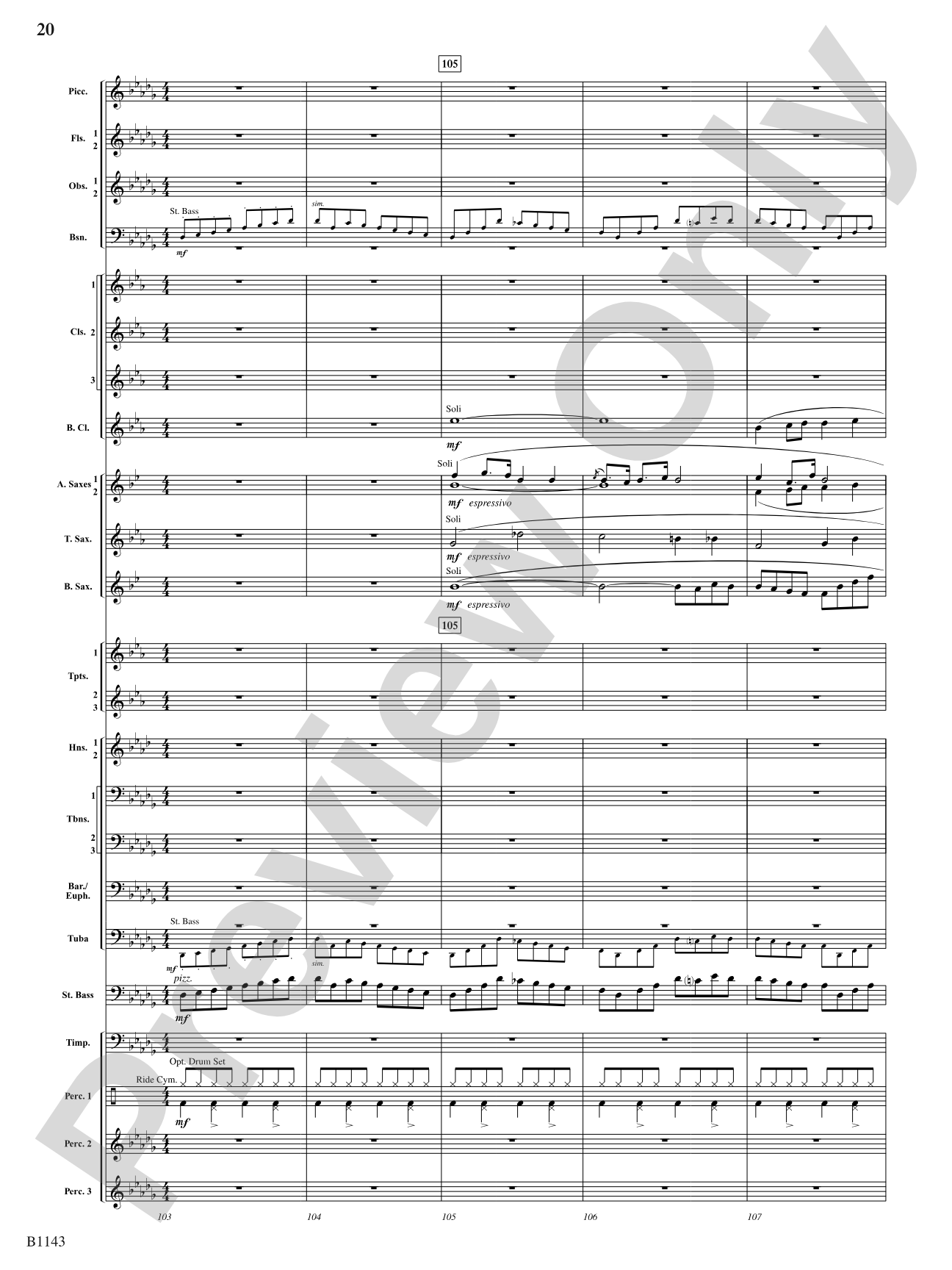 A Touch of Carmen: Concert Band Conductor Score & Parts