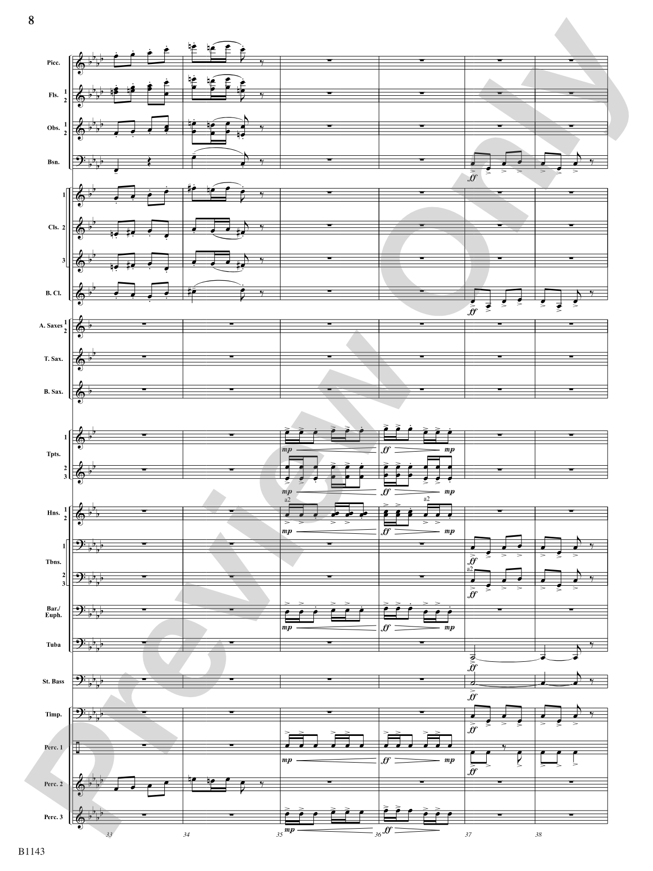 A Touch of Carmen: Concert Band Conductor Score & Parts