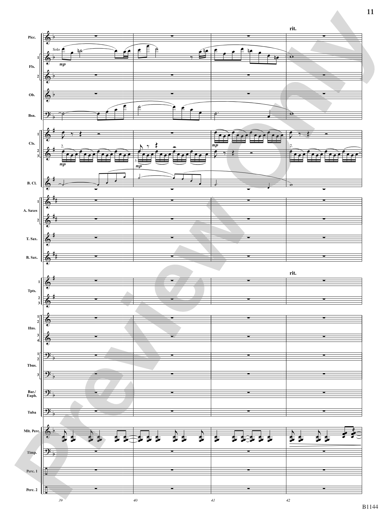 In Nature's Glory: Concert Band Conductor Score & Parts