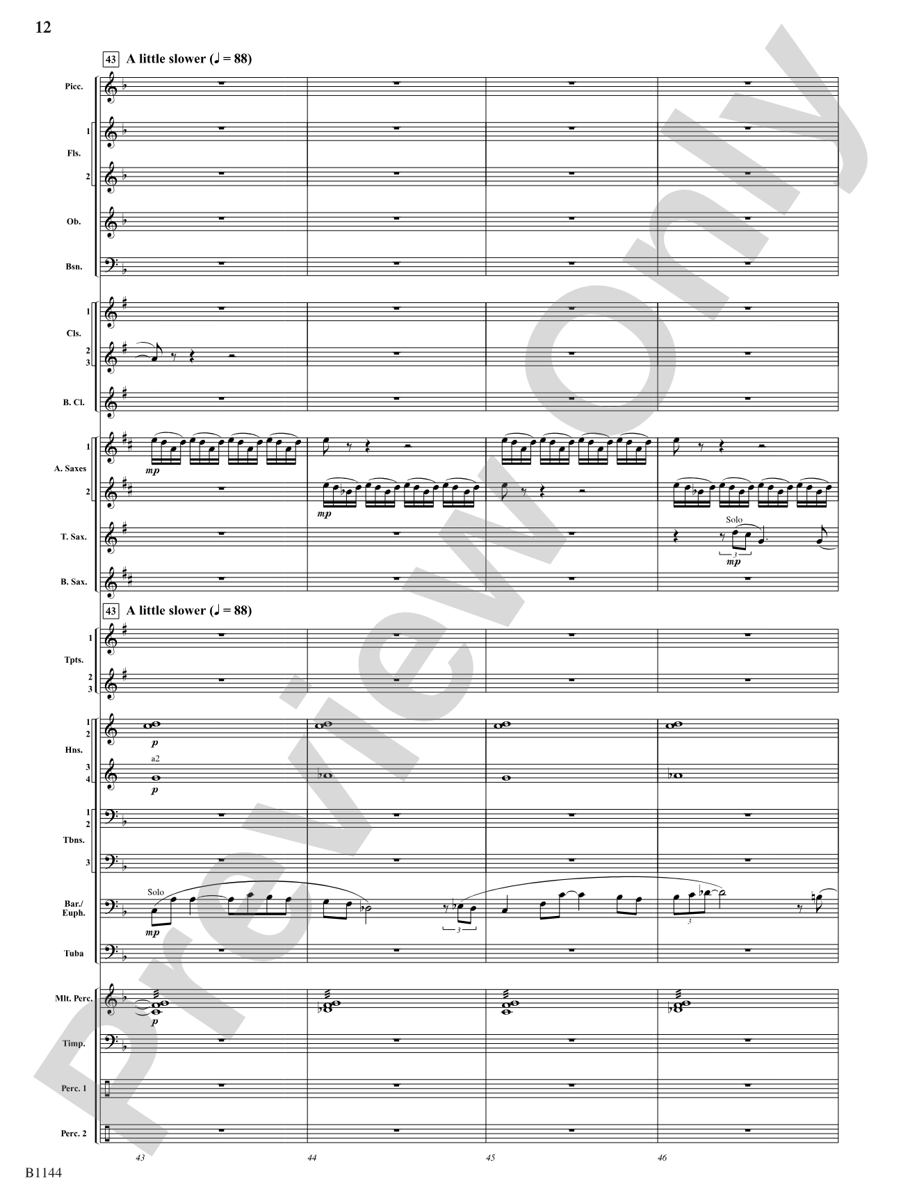 In Nature's Glory: Concert Band Conductor Score & Parts