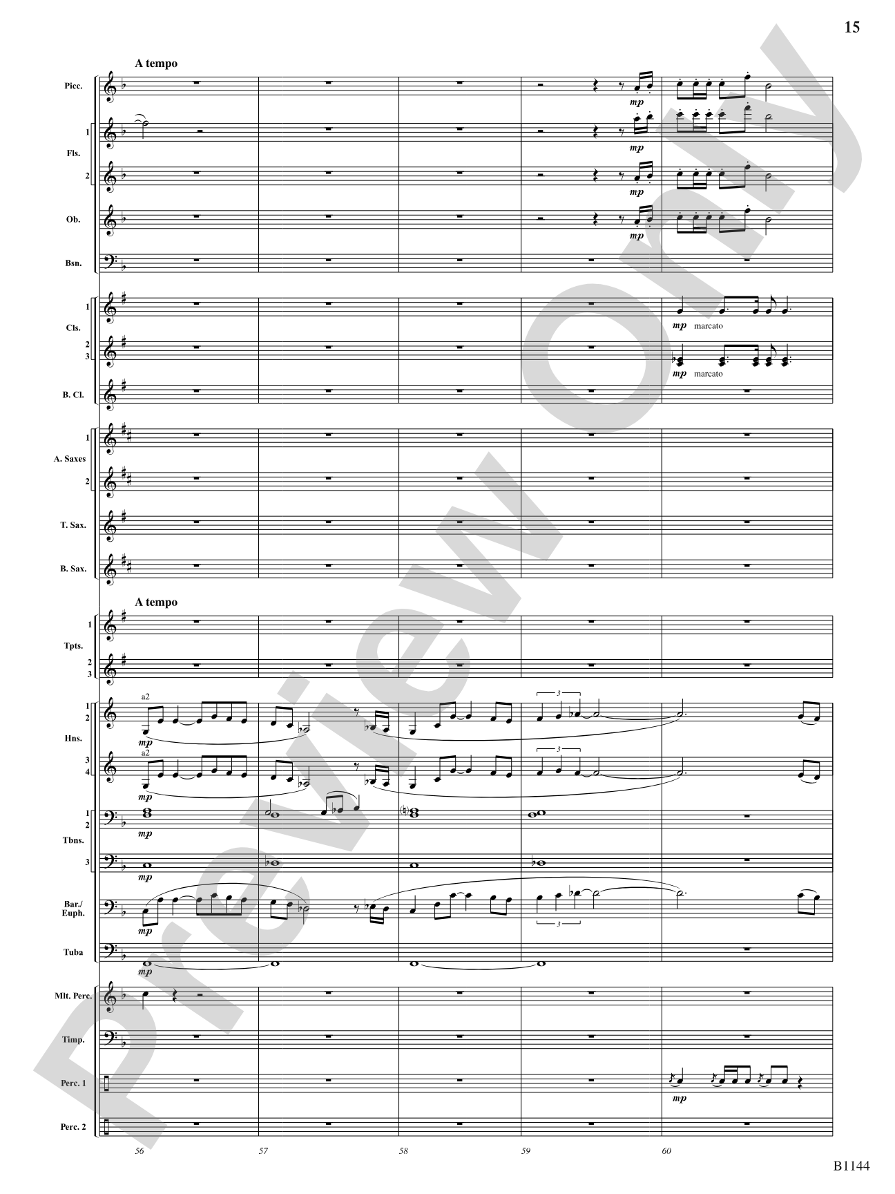 In Nature's Glory: Concert Band Conductor Score & Parts