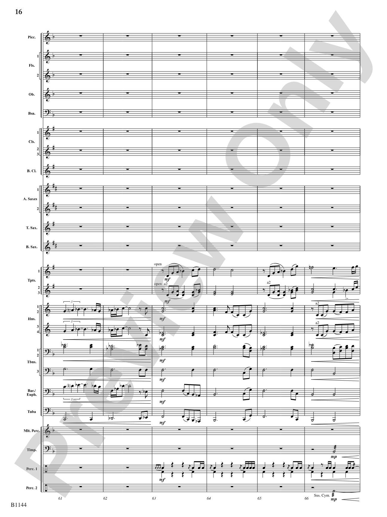 In Nature's Glory: Concert Band Conductor Score & Parts