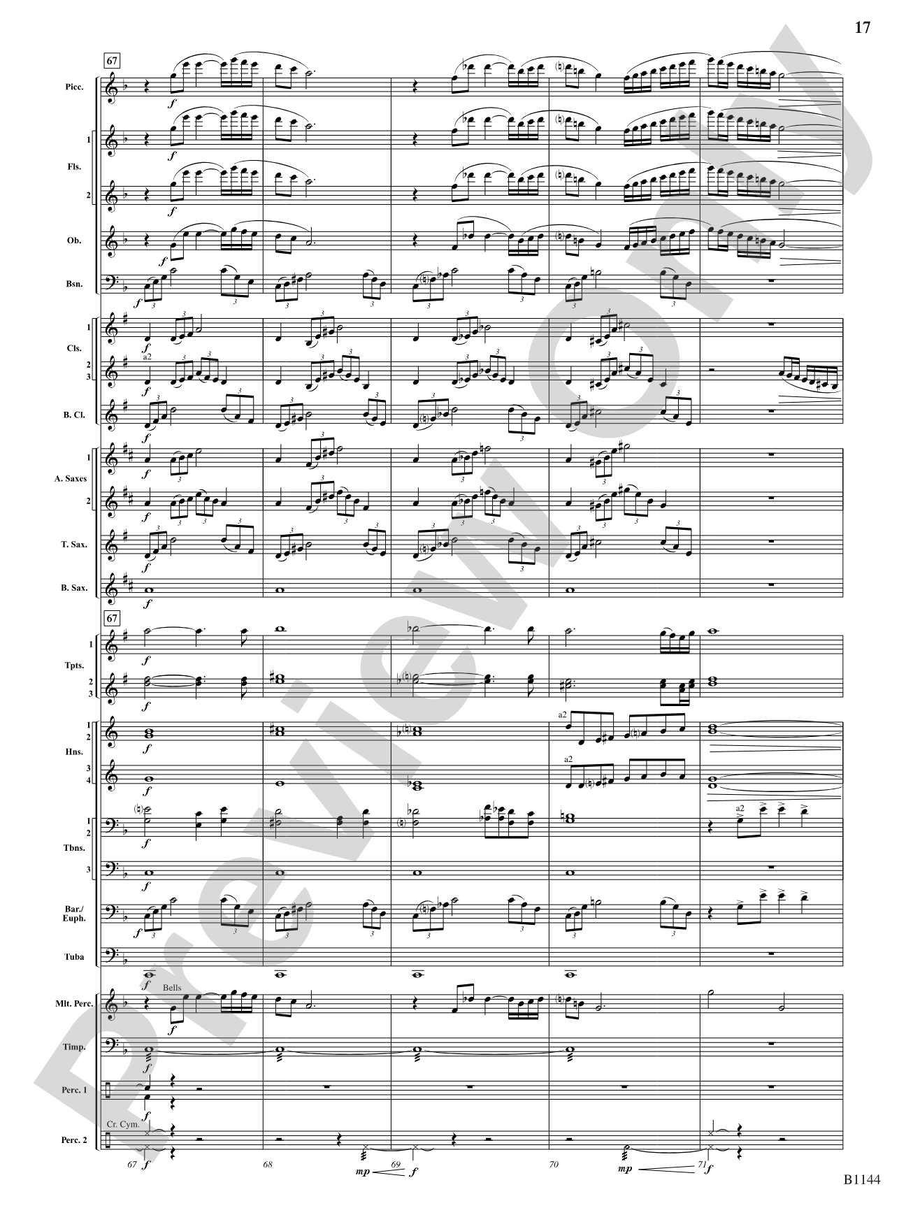 In Nature's Glory: Concert Band Conductor Score & Parts