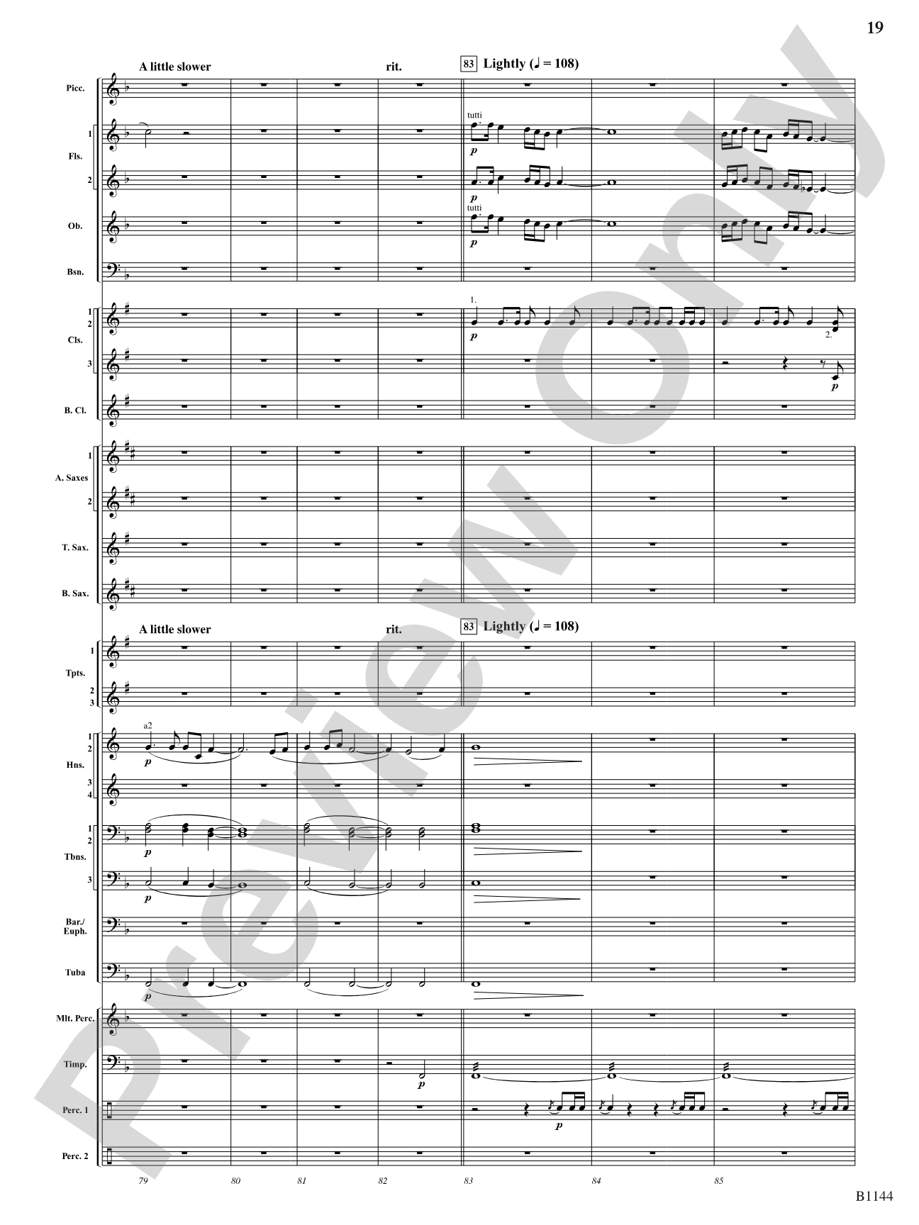 In Nature's Glory: Concert Band Conductor Score & Parts