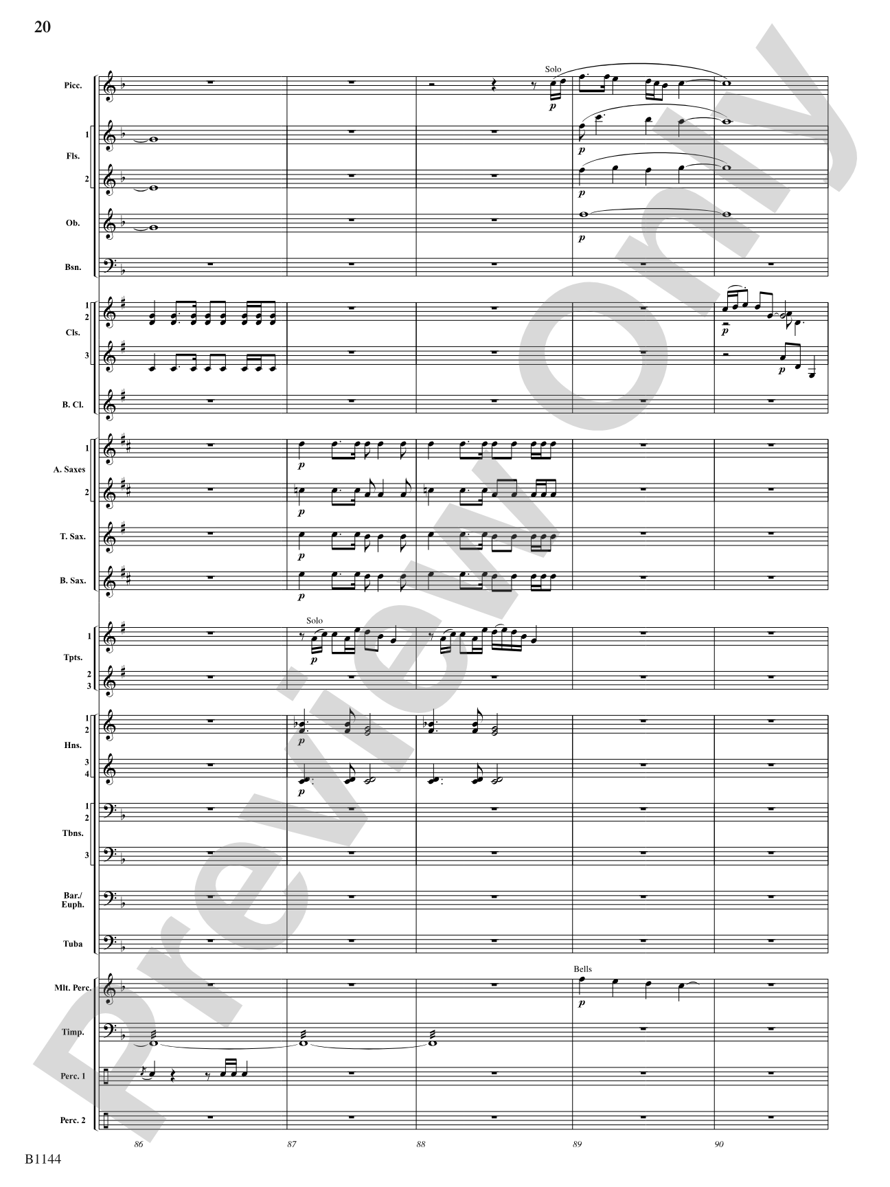 In Nature's Glory: Concert Band Conductor Score & Parts