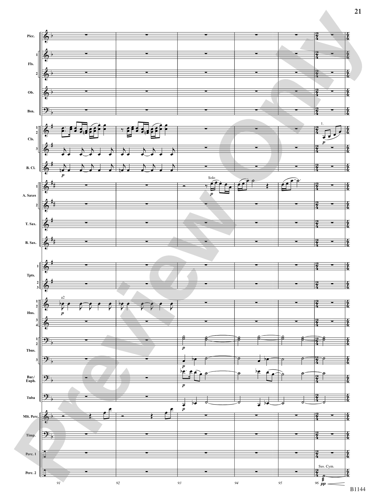 In Nature's Glory: Concert Band Conductor Score & Parts