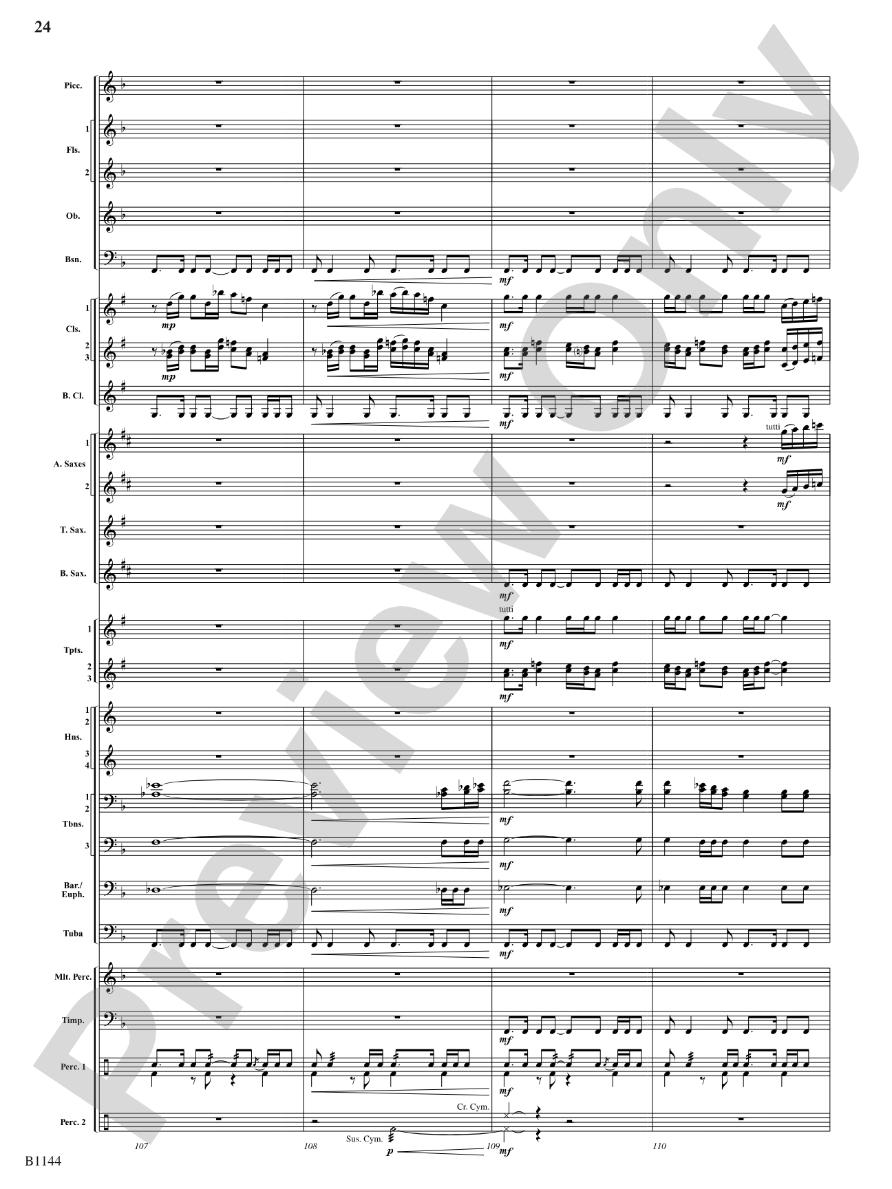 In Nature's Glory: Concert Band Conductor Score & Parts
