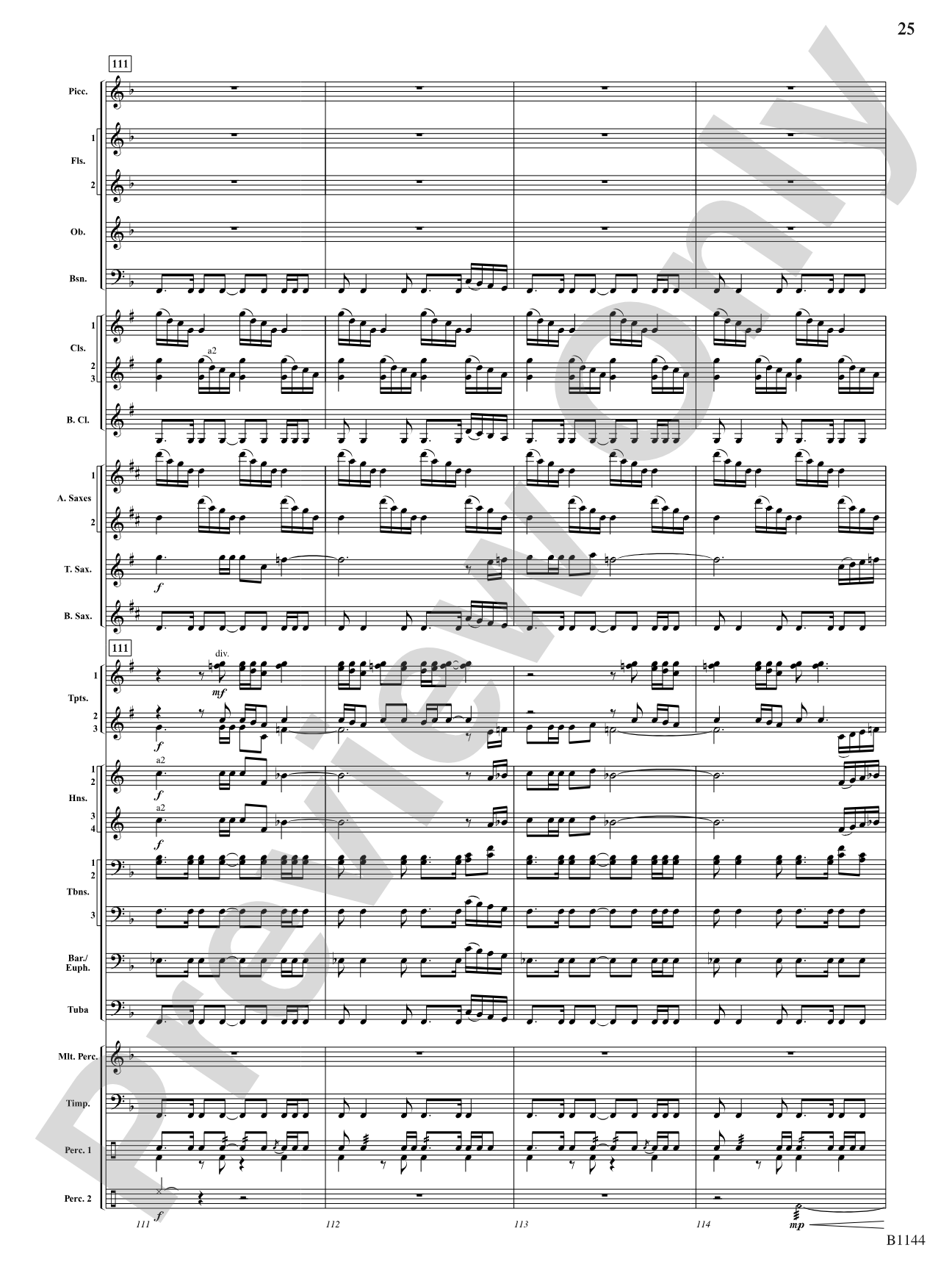 In Nature's Glory: Concert Band Conductor Score & Parts