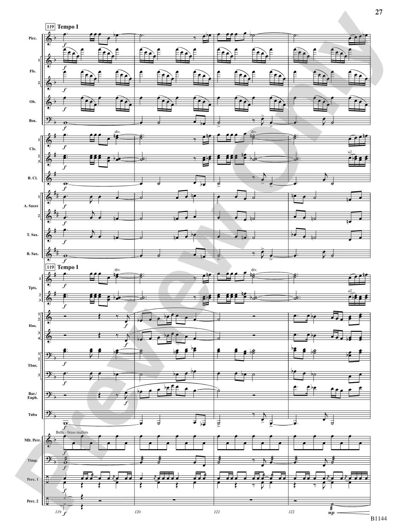 In Nature's Glory: Concert Band Conductor Score & Parts