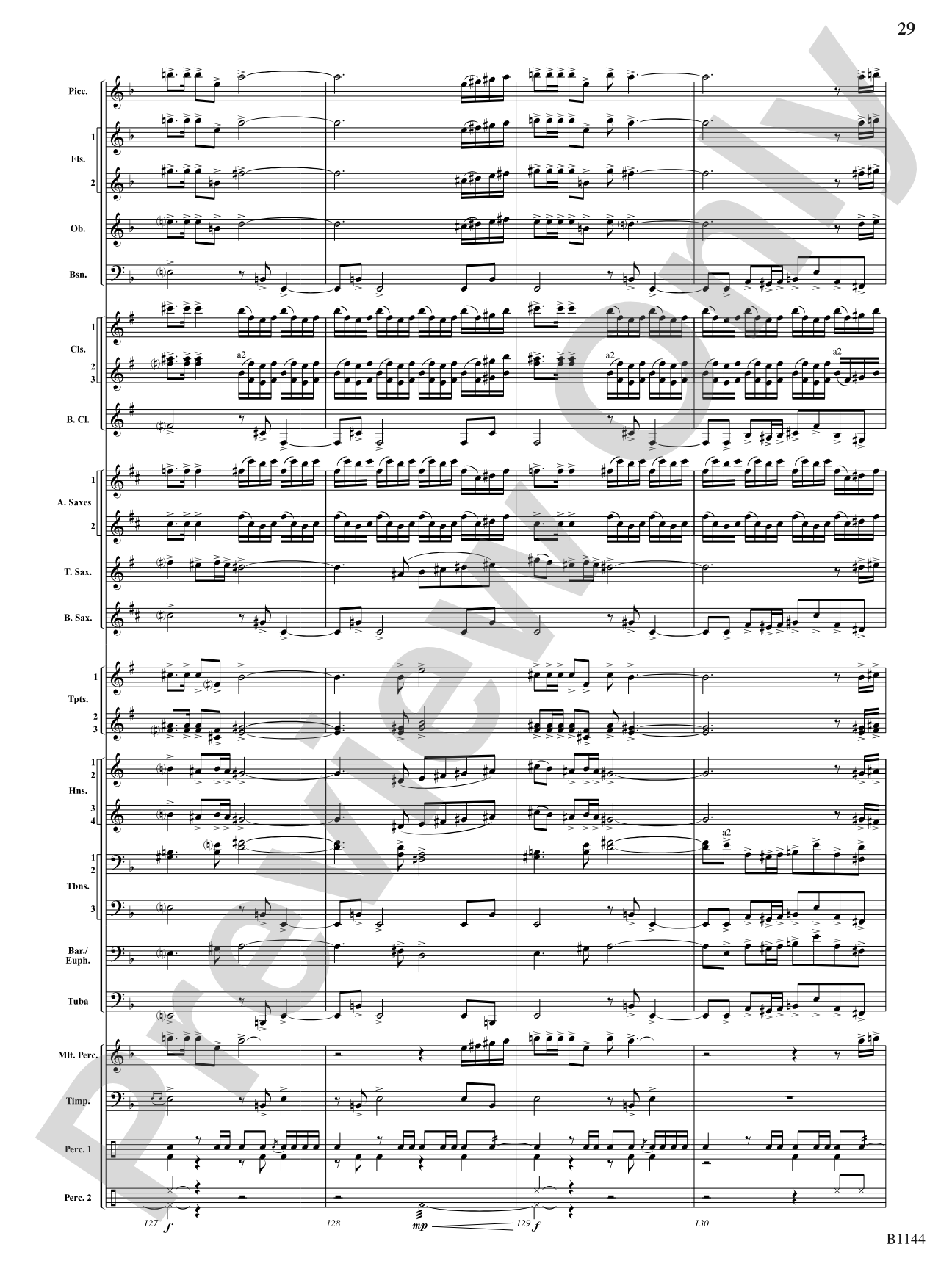 In Nature's Glory: Concert Band Conductor Score & Parts