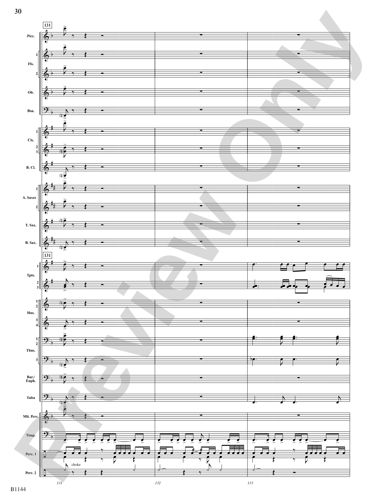 In Nature's Glory: Concert Band Conductor Score & Parts
